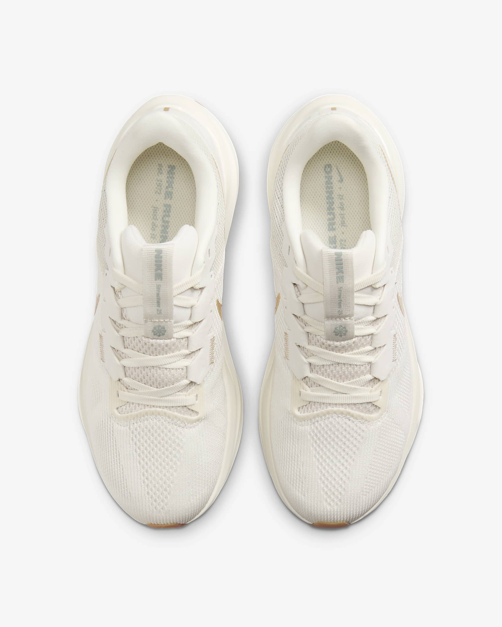 Tenis de correr en pavimento para mujer Nike Structure 25 - Fantasma/Blanco/Marrón claro goma/Oro metalizado