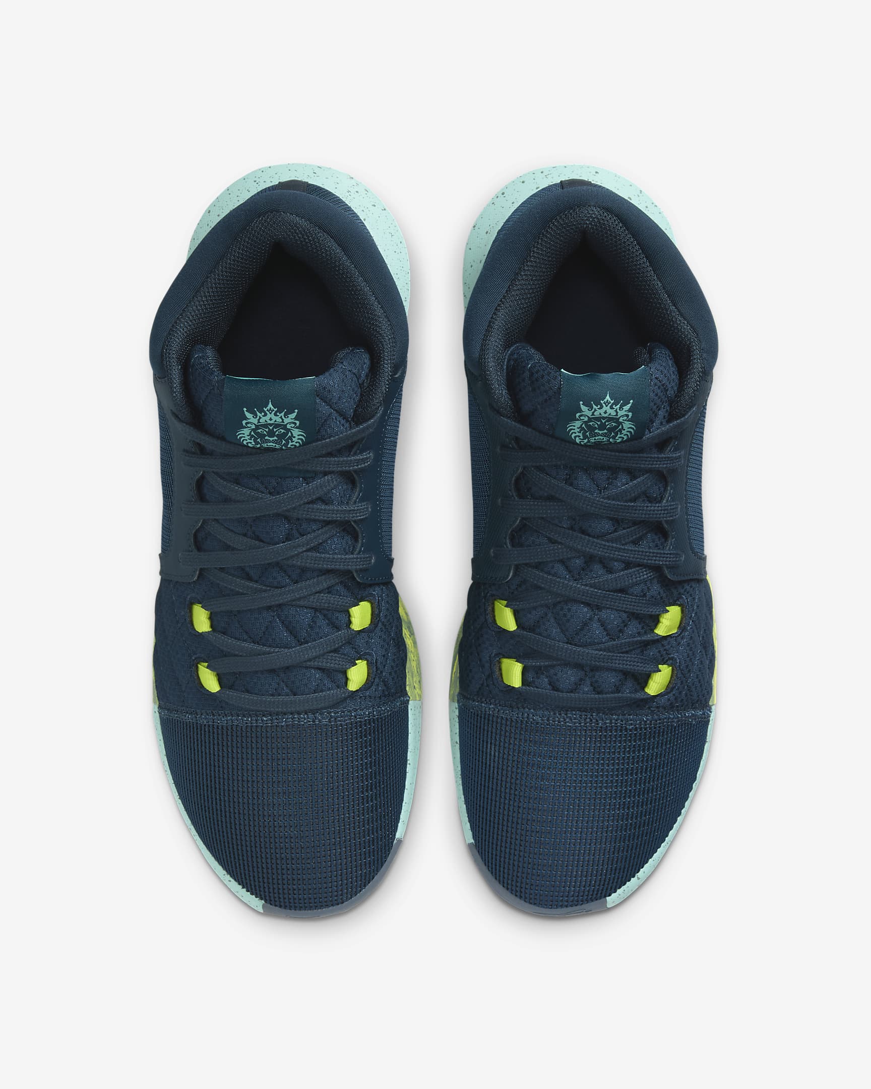 LeBron Witness 8 Basketball Shoes - Armory Navy/Green Frost/Bicoastal/Cyber