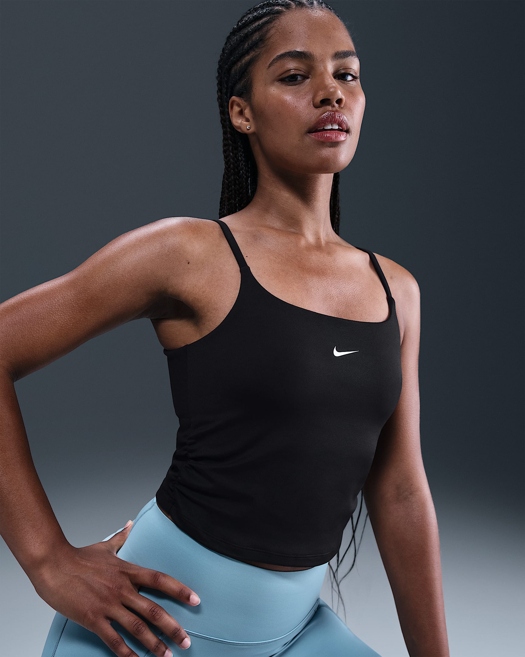Nike One Women's Dri-FIT Tank Top - Black/White