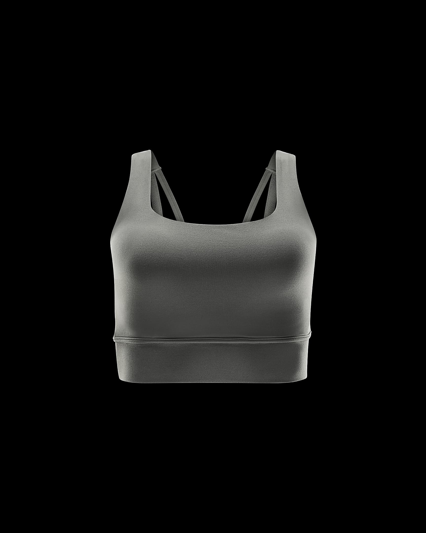 Bra Longline con imbottitura e sostegno medio Nike Zenvy – Donna - Light Army/Bianco