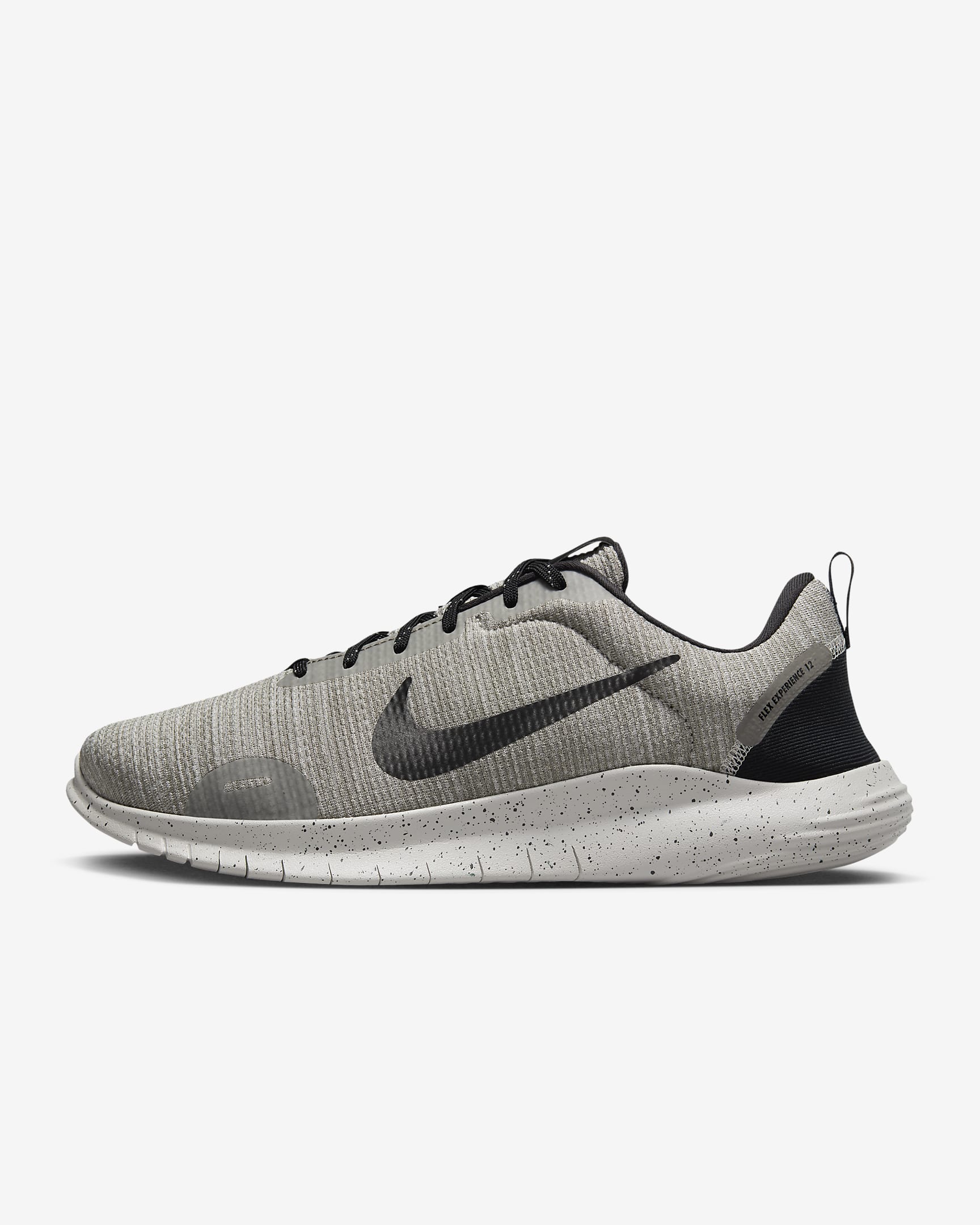 Nike Flex Experience Run 12 Herren-Straßenlaufschuh (extraweit) - Light Iron Ore/Flat Pewter/Schwarz