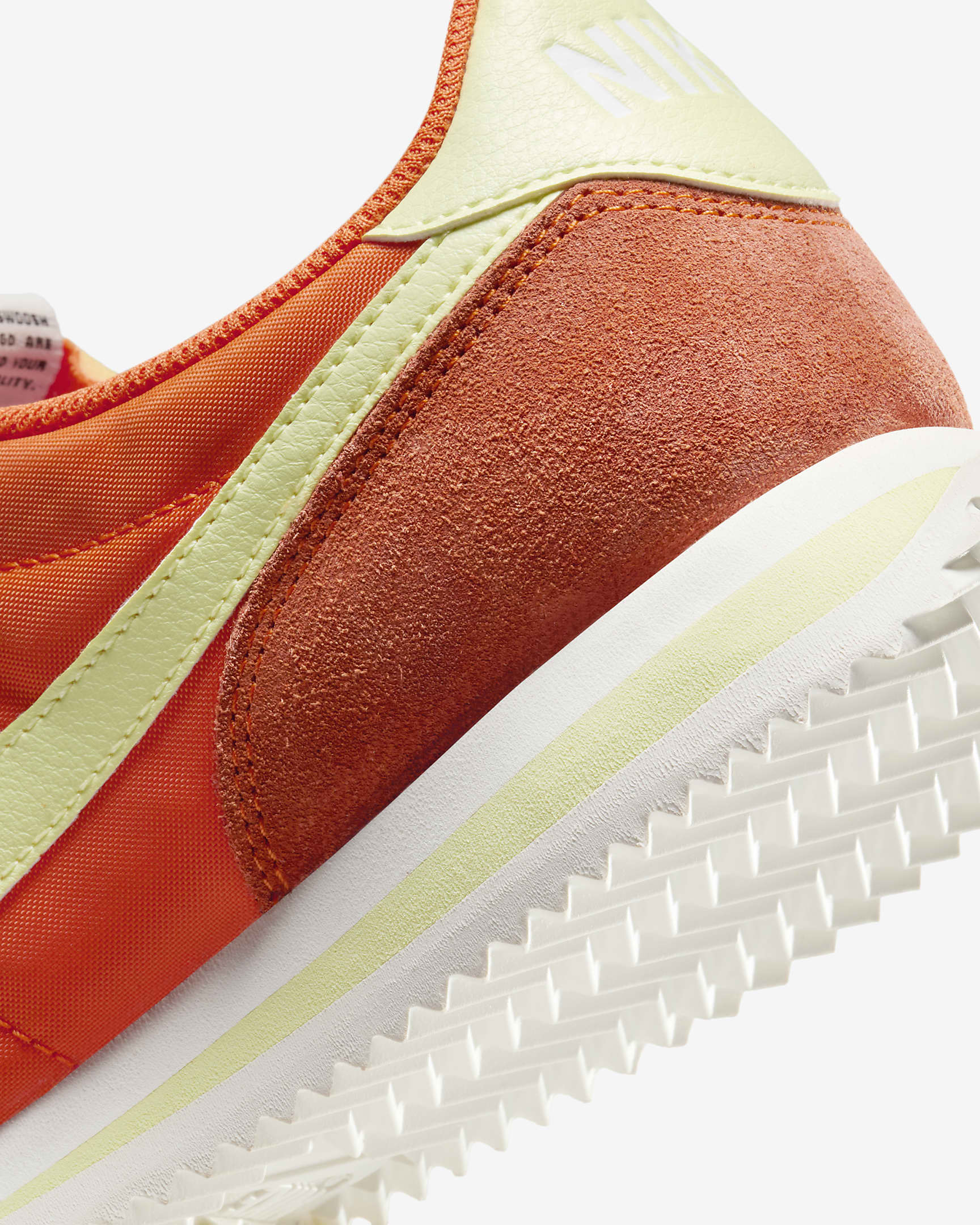 Dámské boty Nike Cortez Textile - Safety Orange/Sail/Team Orange/Life Lime