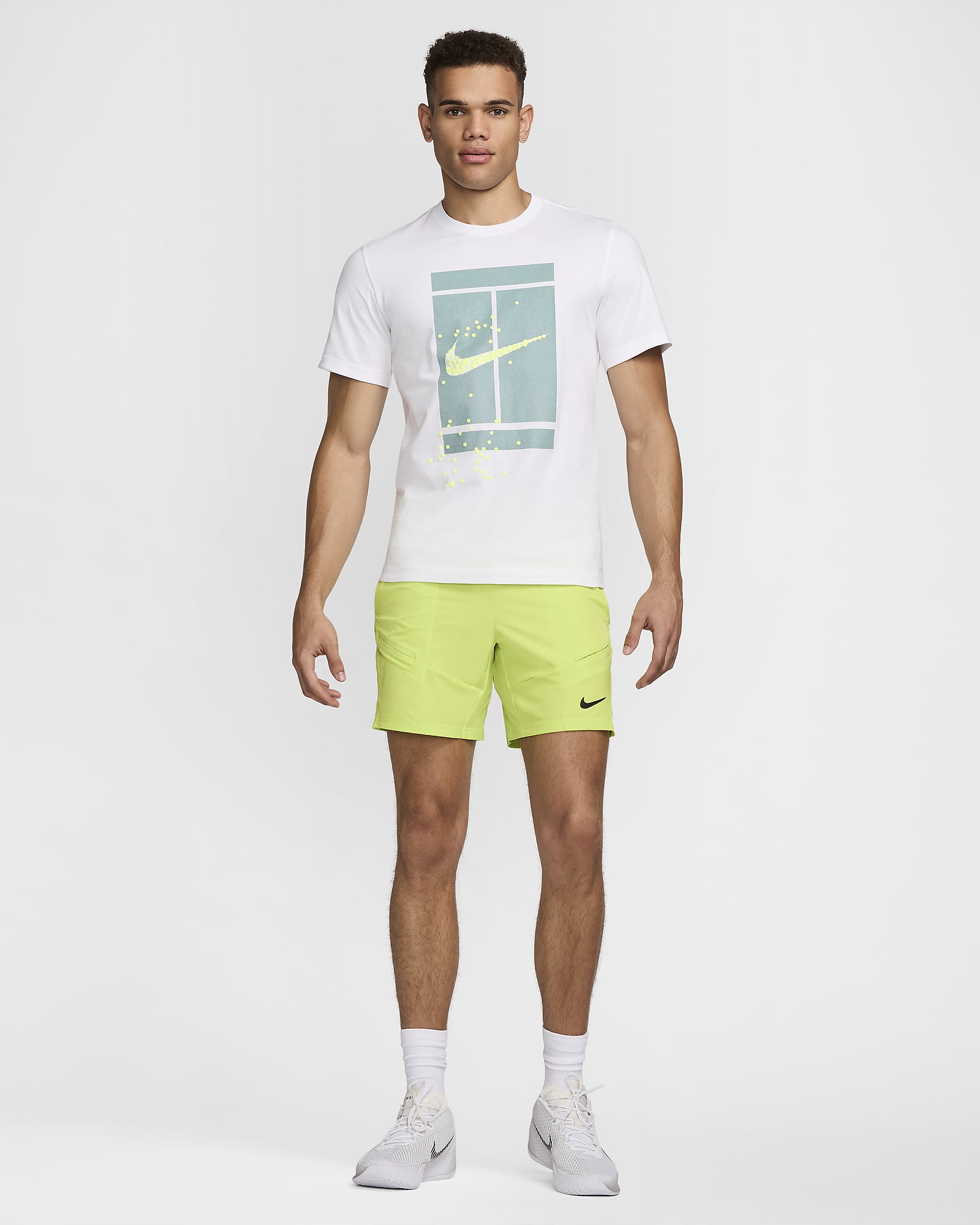 Playera de tenis para hombre NikeCourt - Blanco