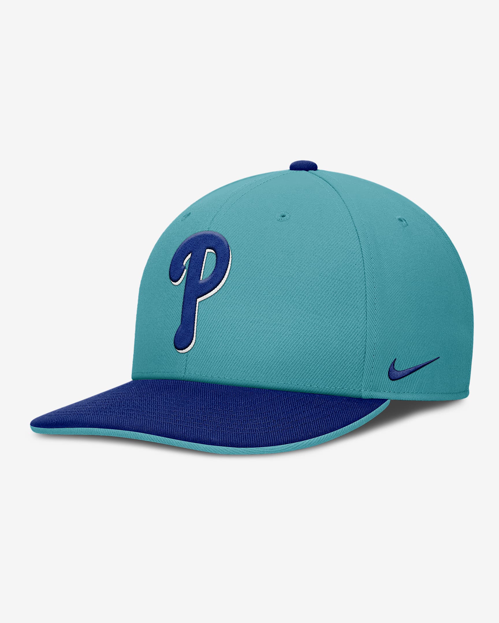 Philadelphia Phillies Pro Men's Nike Dri-FIT MLB Adjustable Hat - Turquoise/Royal