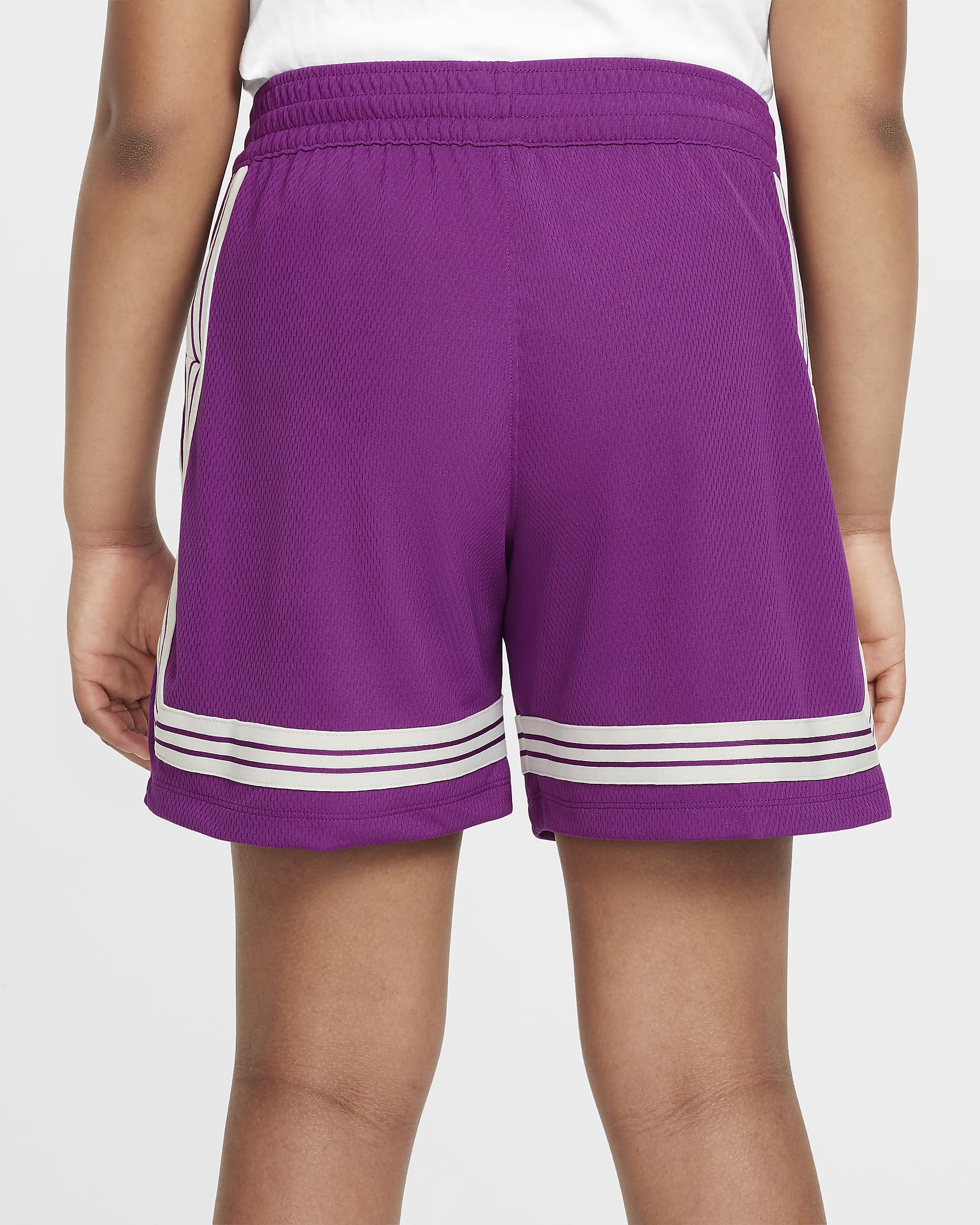 Nike Dri-FIT Fly Crossover Big Kids' (Girls') Basketball Shorts (Extended Size) - Viotech/Light Bone/Light Bone