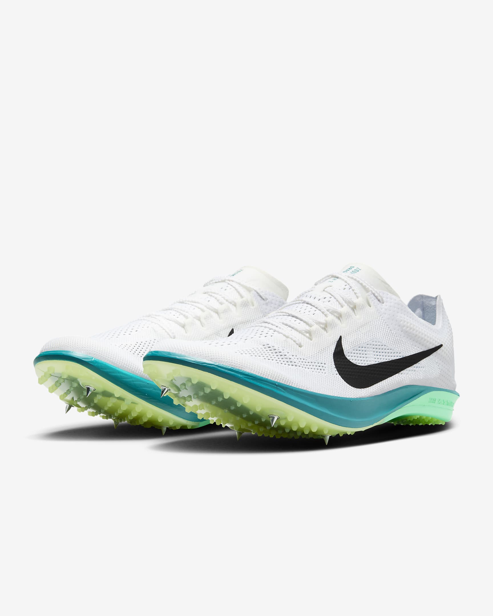 Tenis de atletismo con clavos Nike Dragonfly 2 - Blanco/Abeto brillante/Algas eléctricas/Negro