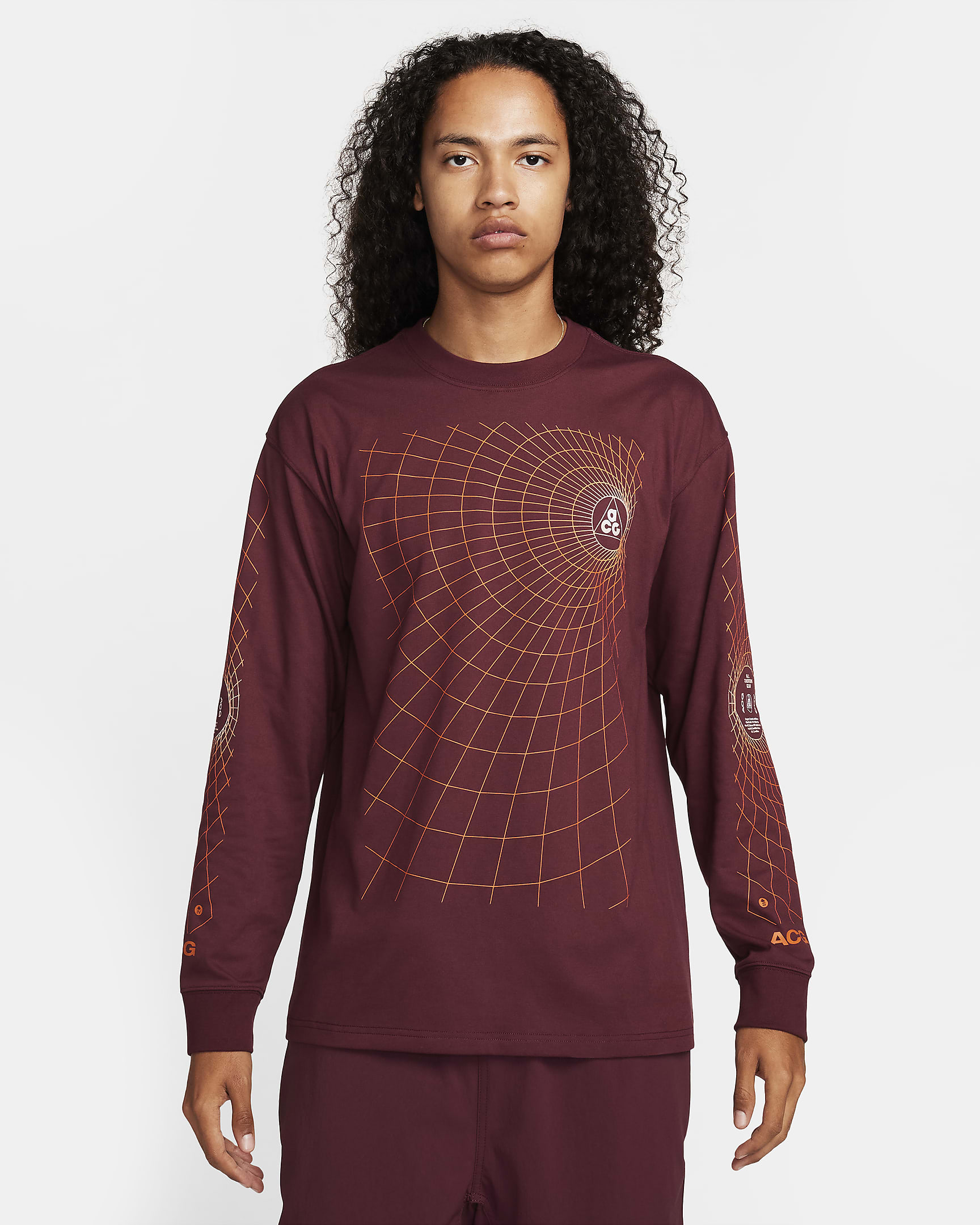 Nike ACG "Manhole" Men's Long-Sleeve T-Shirt - Night Maroon