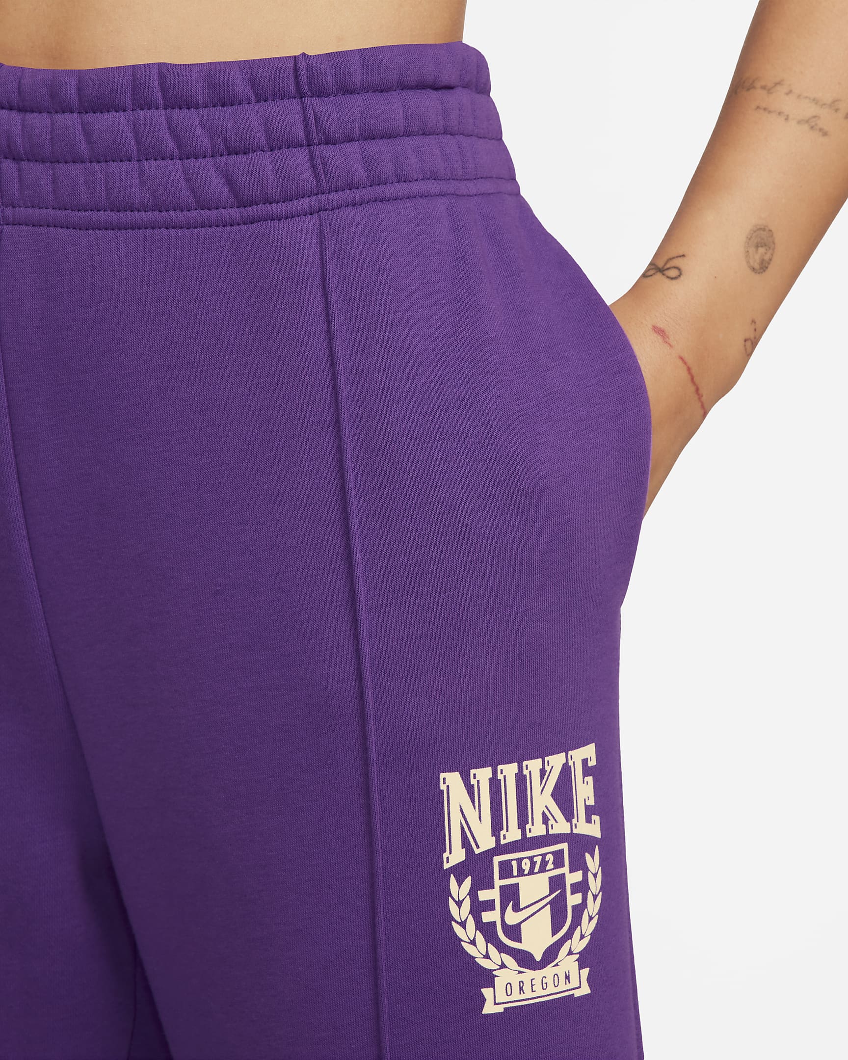 Fleece joggingbyxor Nike Sportswear för kvinnor - Purple Cosmos