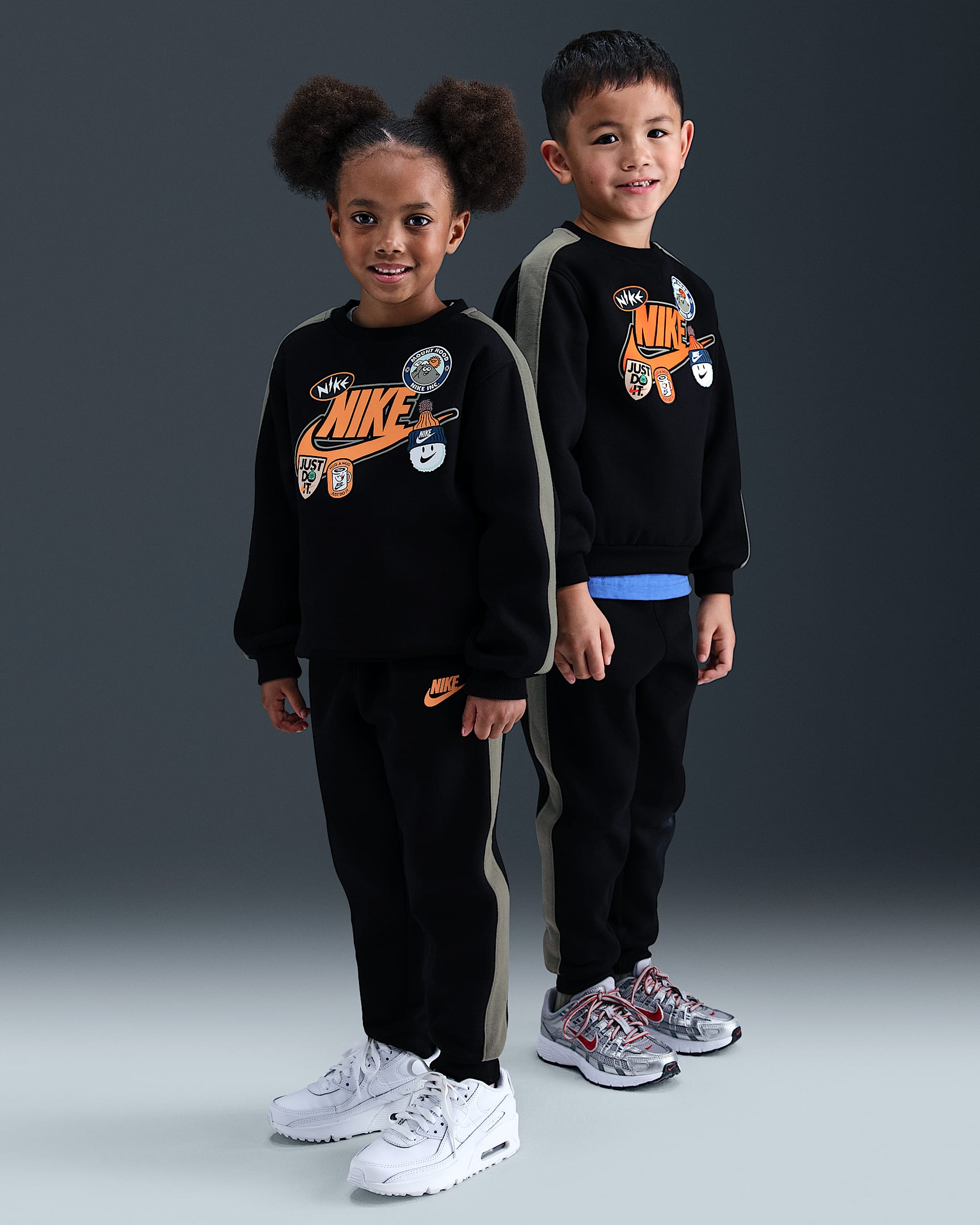Nike Little Kids' 2-Piece Fleece Pants Set - Black