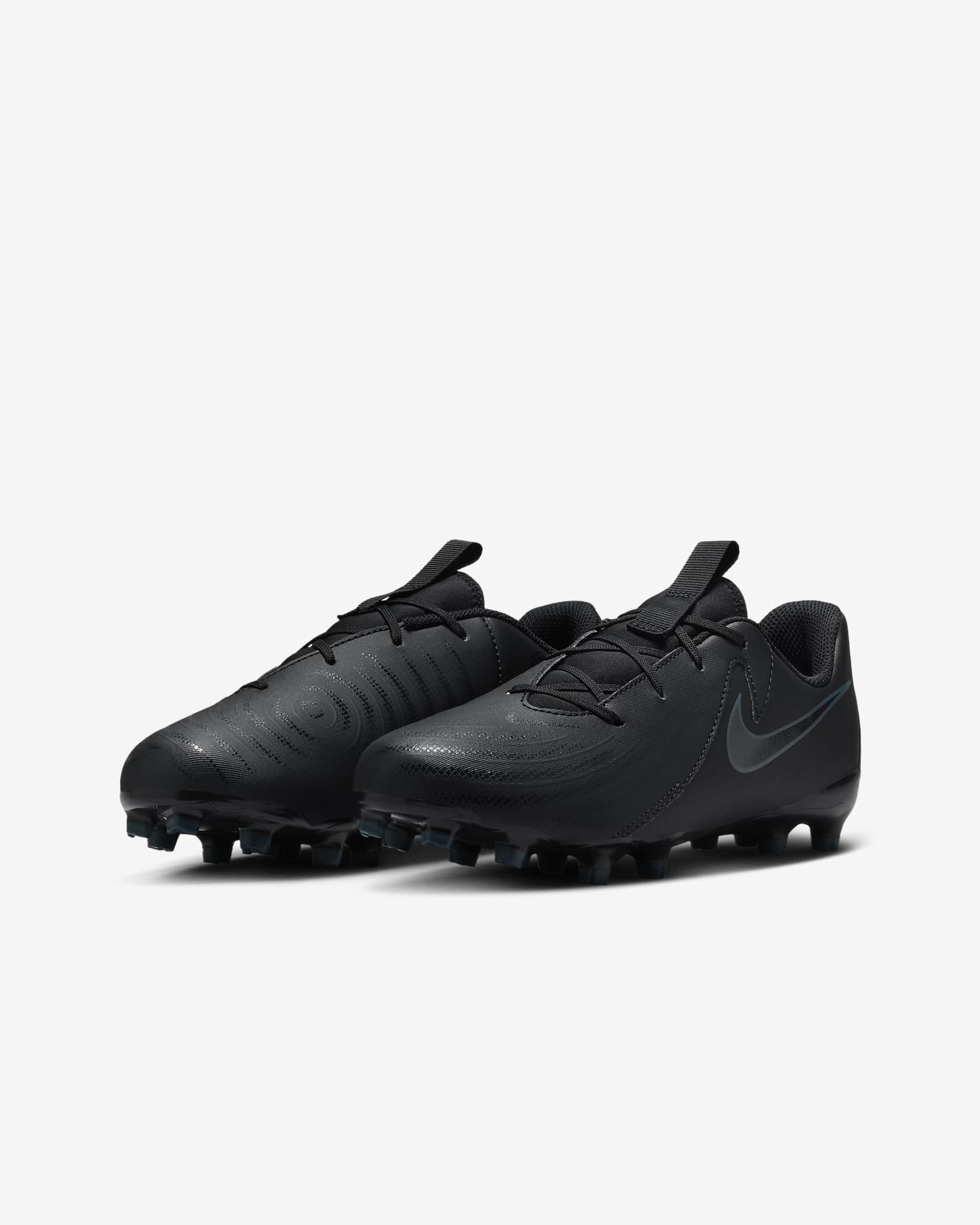 Scarpa da calcio a taglio basso MG Nike Jr. Phantom GX 2 Academy – Bambino/a | Ragazzo/a - Nero/Deep Jungle/Nero