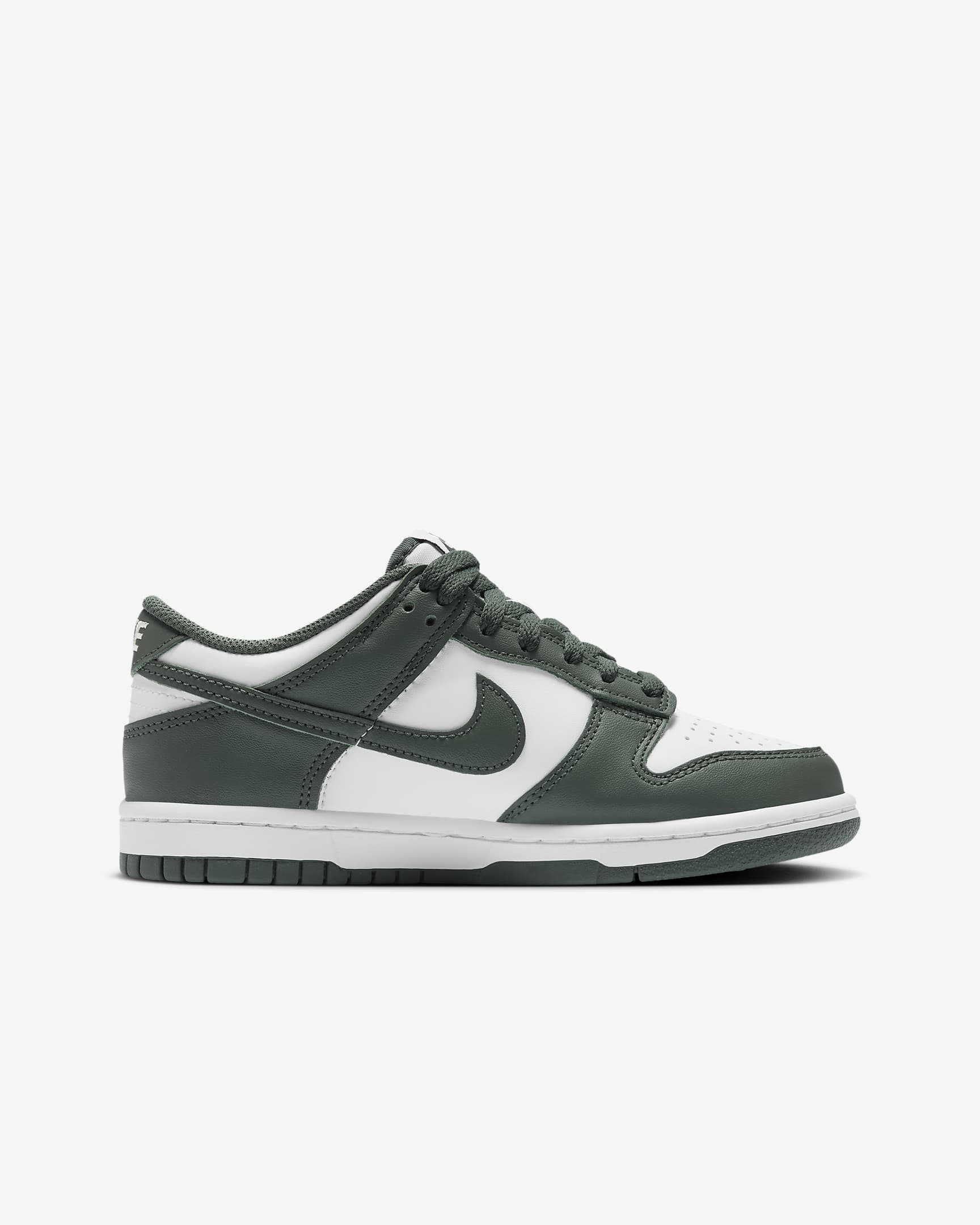 Buty dla dużych dzieci Nike Dunk Low - Biel/Biel/Vintage Green