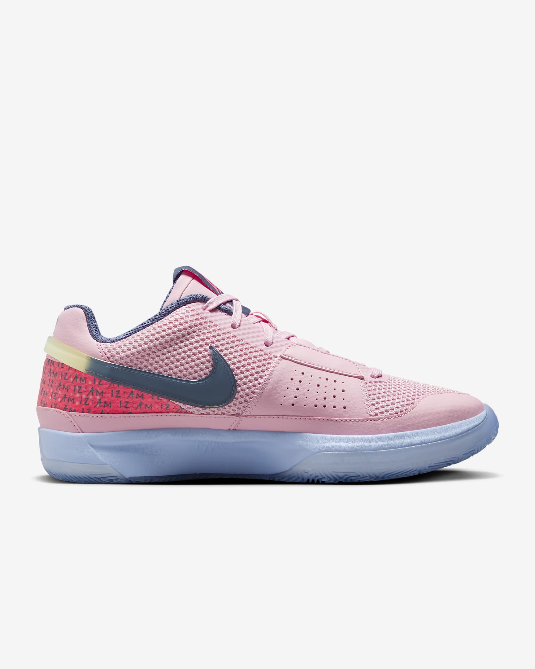 Ja 1 Basketball Shoes - Medium Soft Pink/Cobalt Bliss/Citron Tint/Diffused Blue