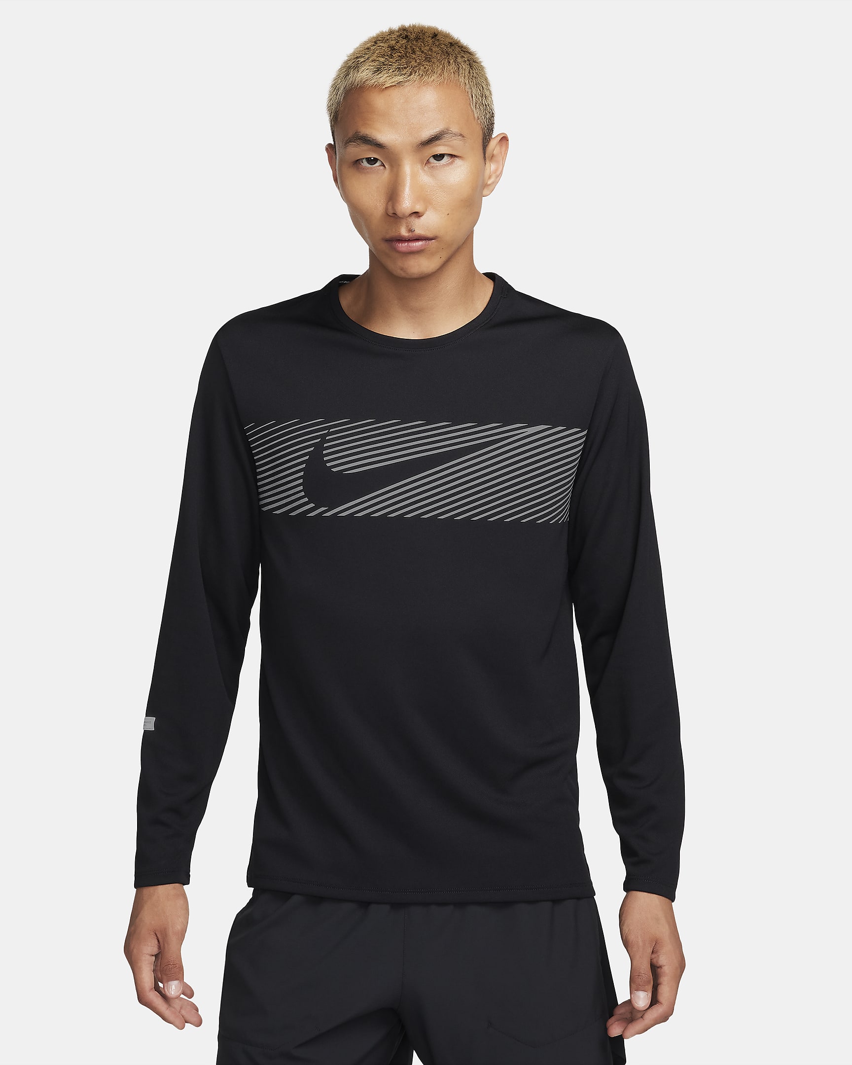 Nike Miler Flash Men's Dri-FIT UV Long-Sleeve Running Top. Nike SG