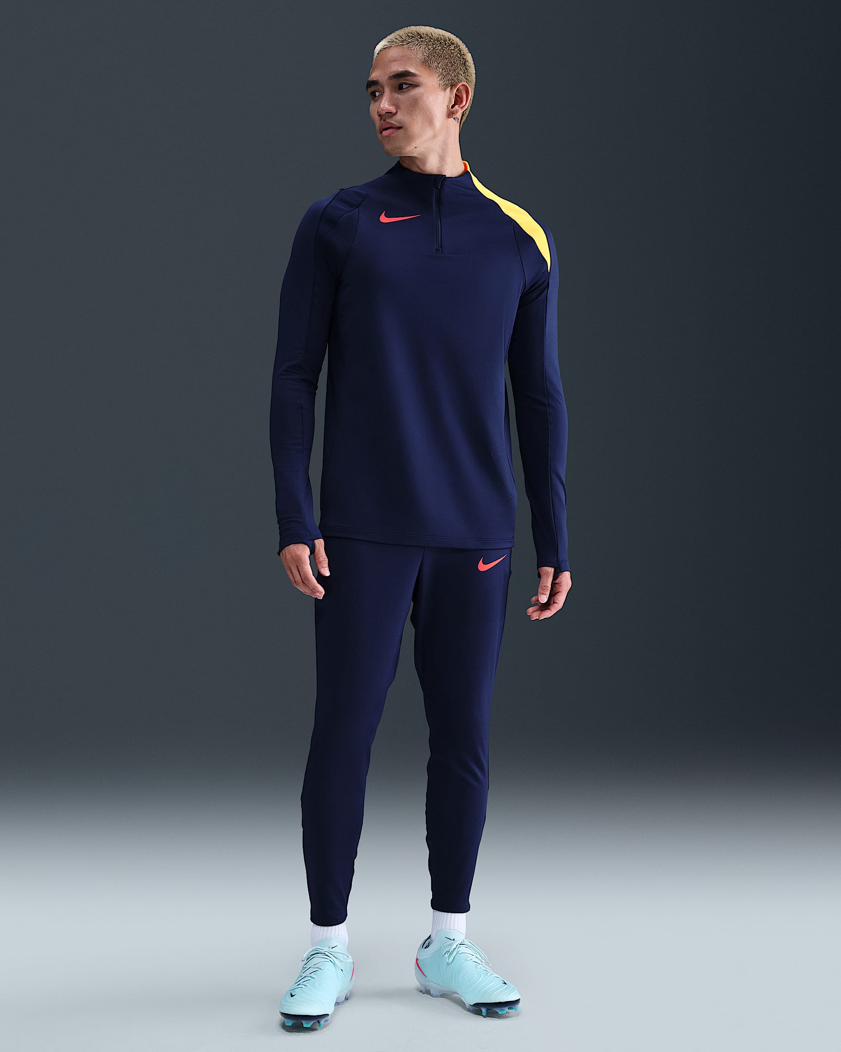 ナイキ ストライク メンズ Dri-FIT サッカーパンツ - ブルーボイド/ブルーボイド/レーザーオレンジ/ブライトクリムゾン