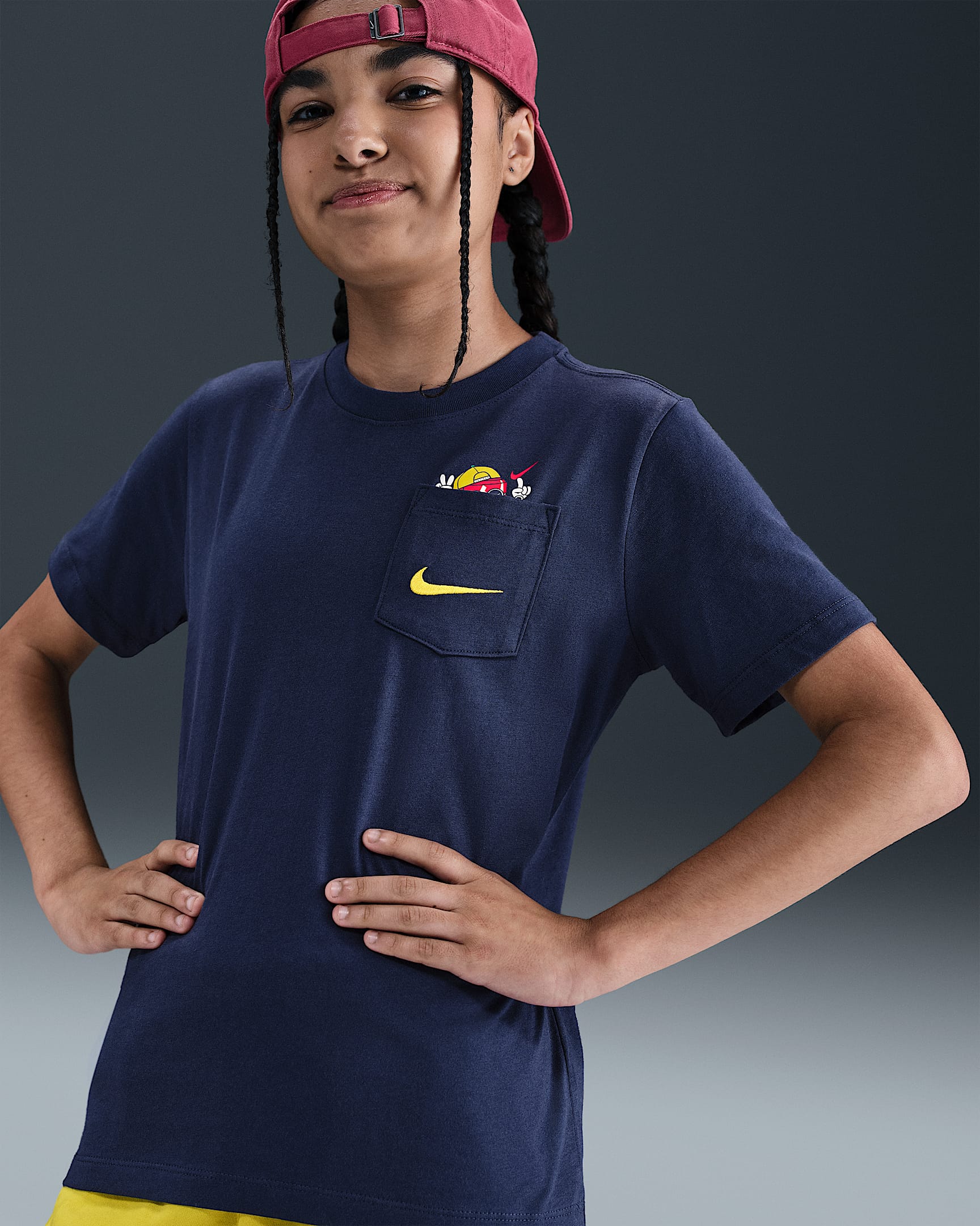 Nike Sportswear Older Kids' T-Shirt - Midnight Navy