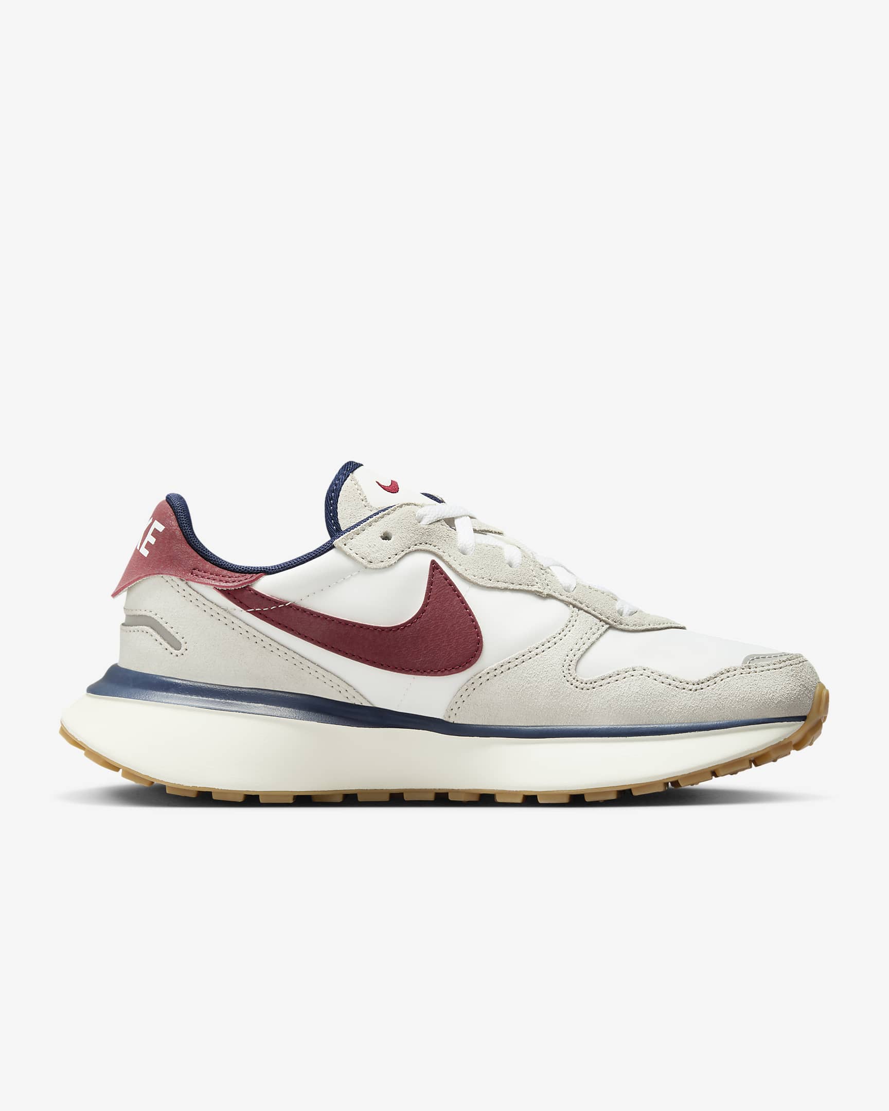 Nike Phoenix Waffle Women's Shoes - Light Bone/Sail/Midnight Navy/Team Red