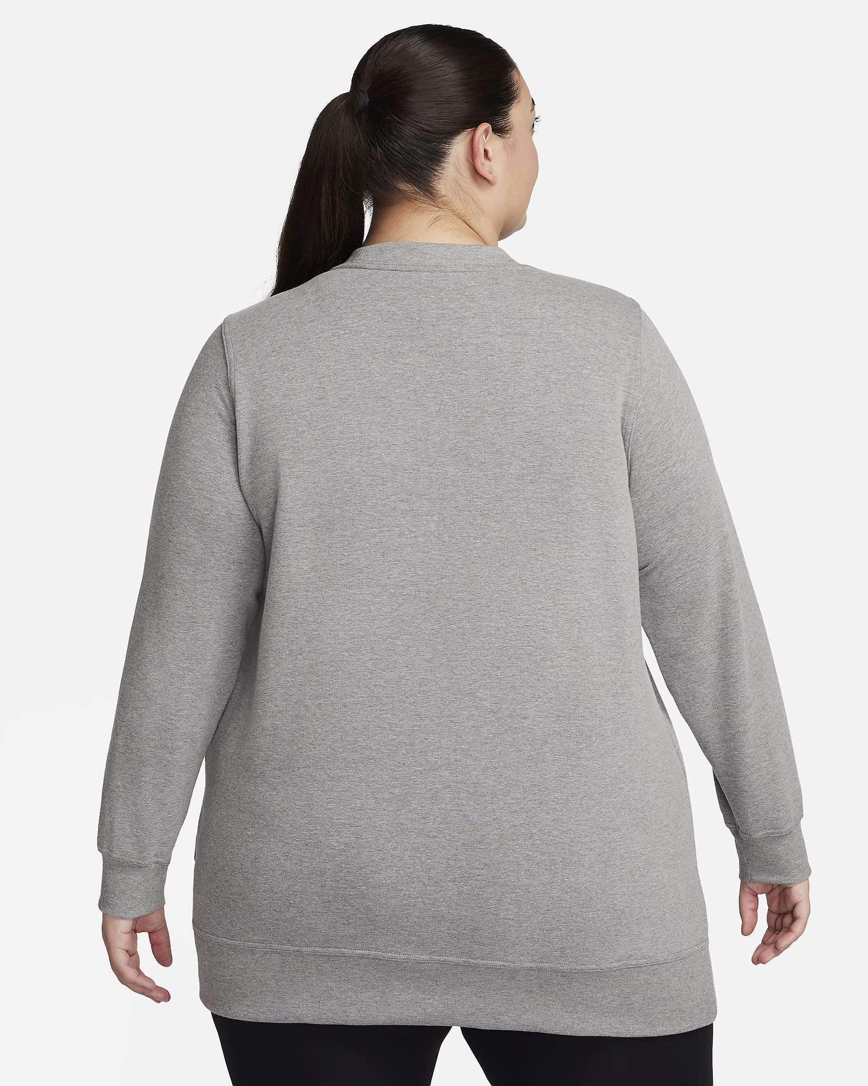 Nike Dri-FIT One Women's Crew-Neck French Terry Tunic (Plus Size). Nike.com