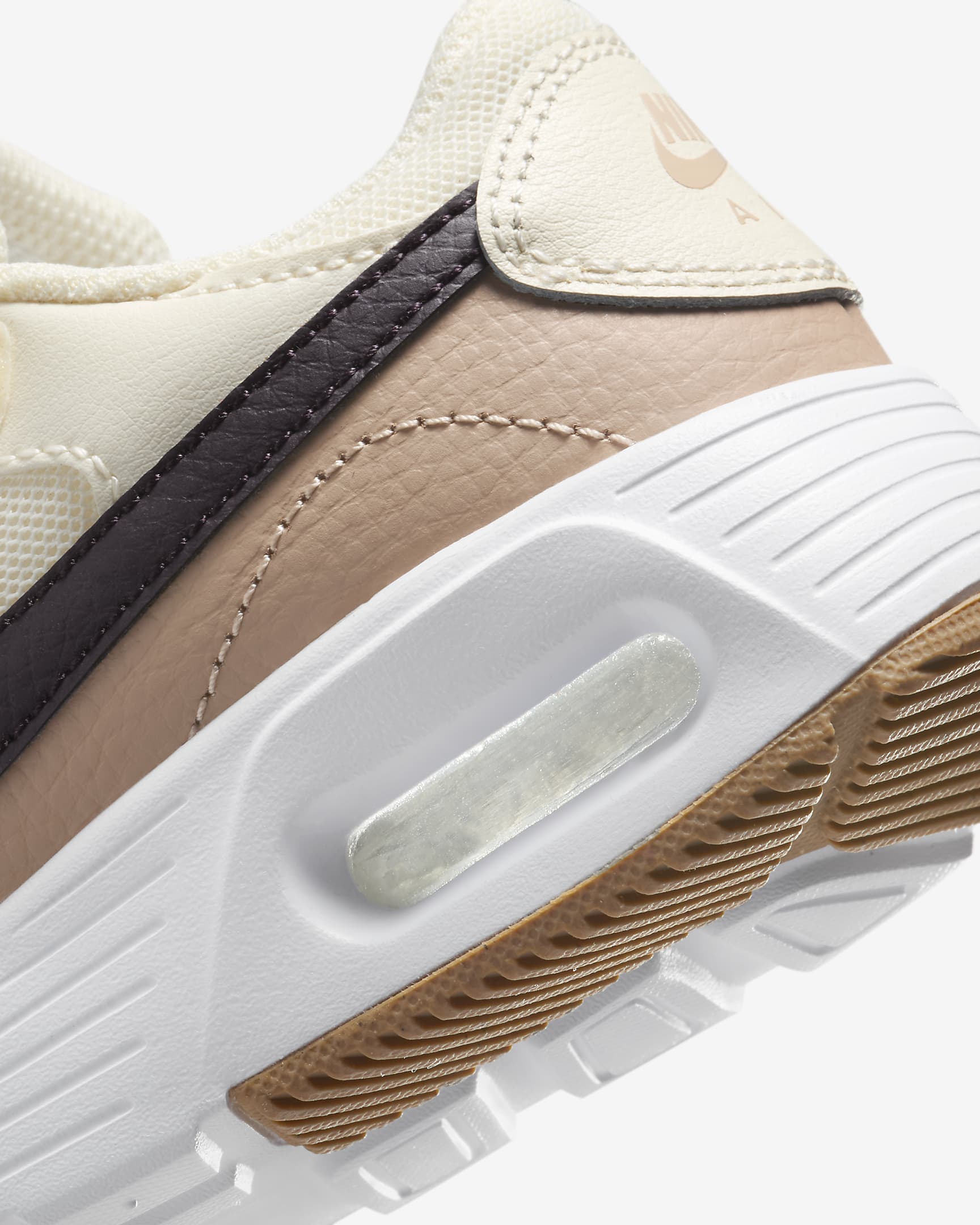 Nike Air Max SC Younger Kids' Shoes - Pale Ivory/Hemp/Burgundy Ash