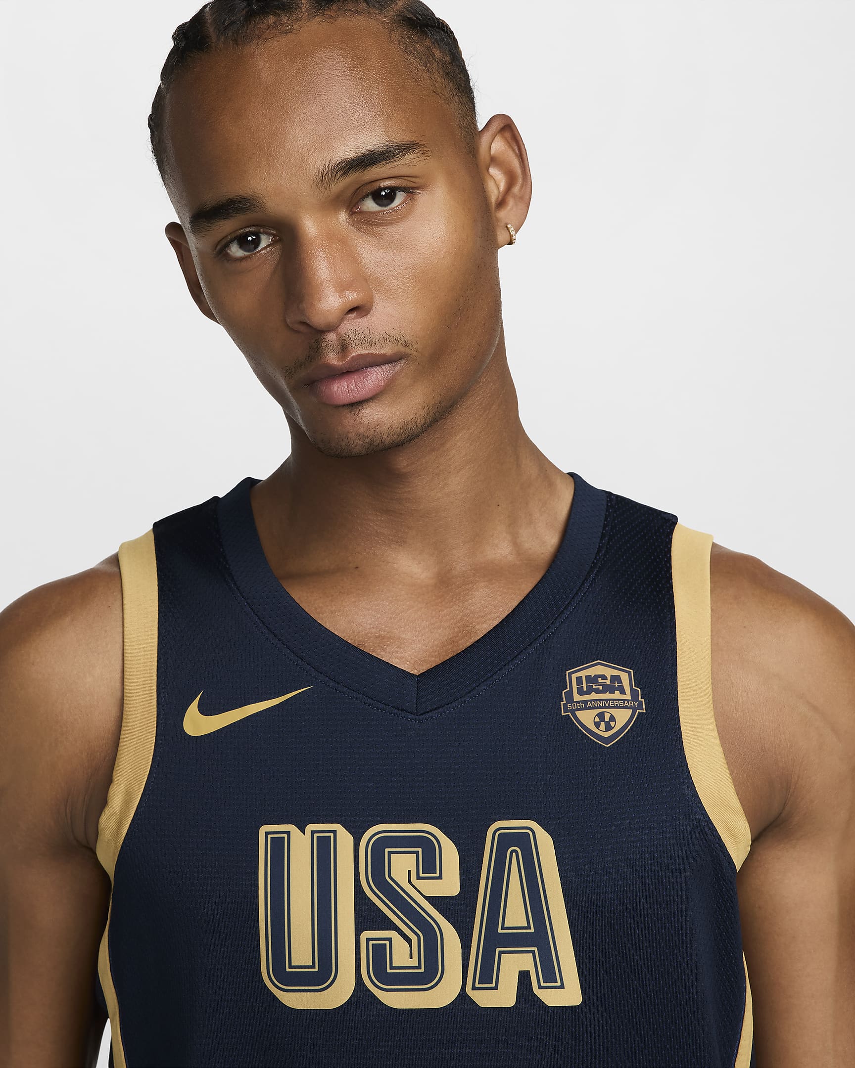 USAB Limited Camiseta Nike Basketball Replica - Hombre - Obsidian/Truly Gold