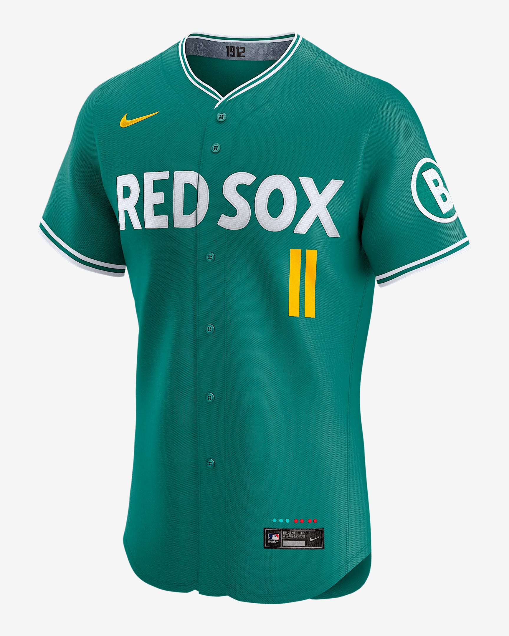 Jersey Nike Dri-FIT ADV de la MLB Elite para hombre Rafael Devers Boston Red Sox City Connect - Rojo
