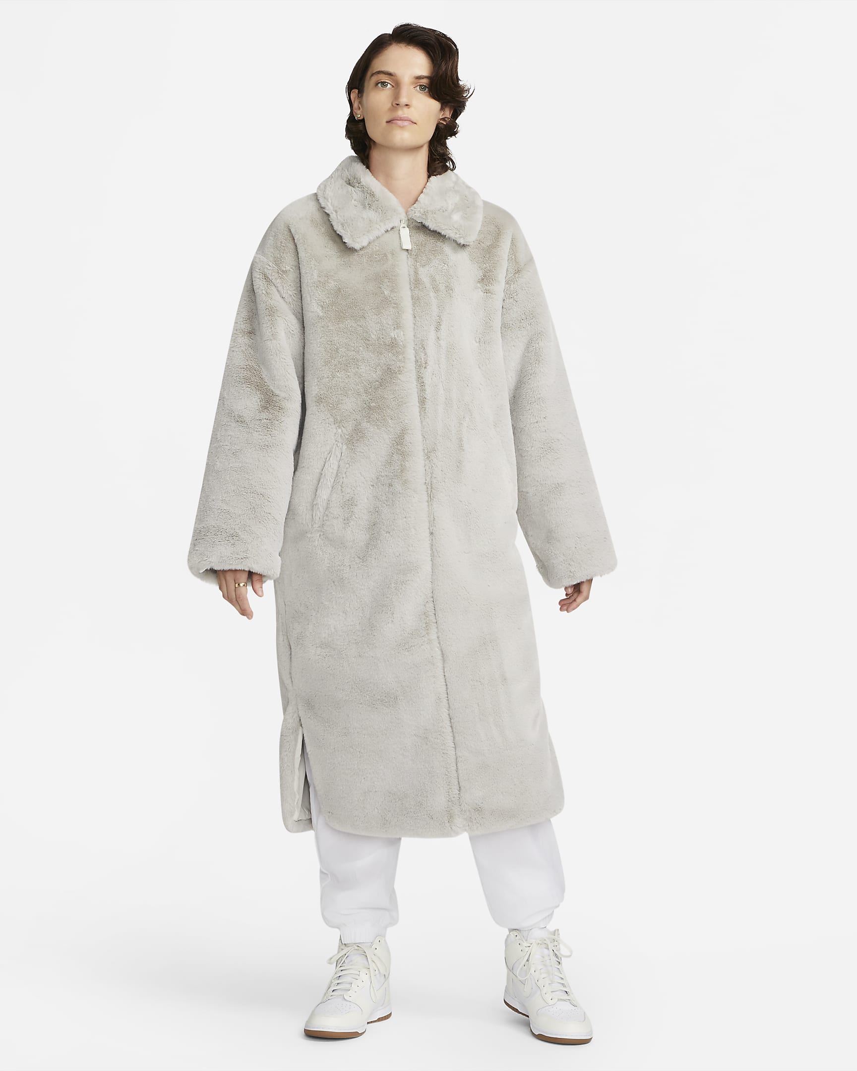 Nike Sportswear Women's Faux Fur Long Jacket. Nike LU