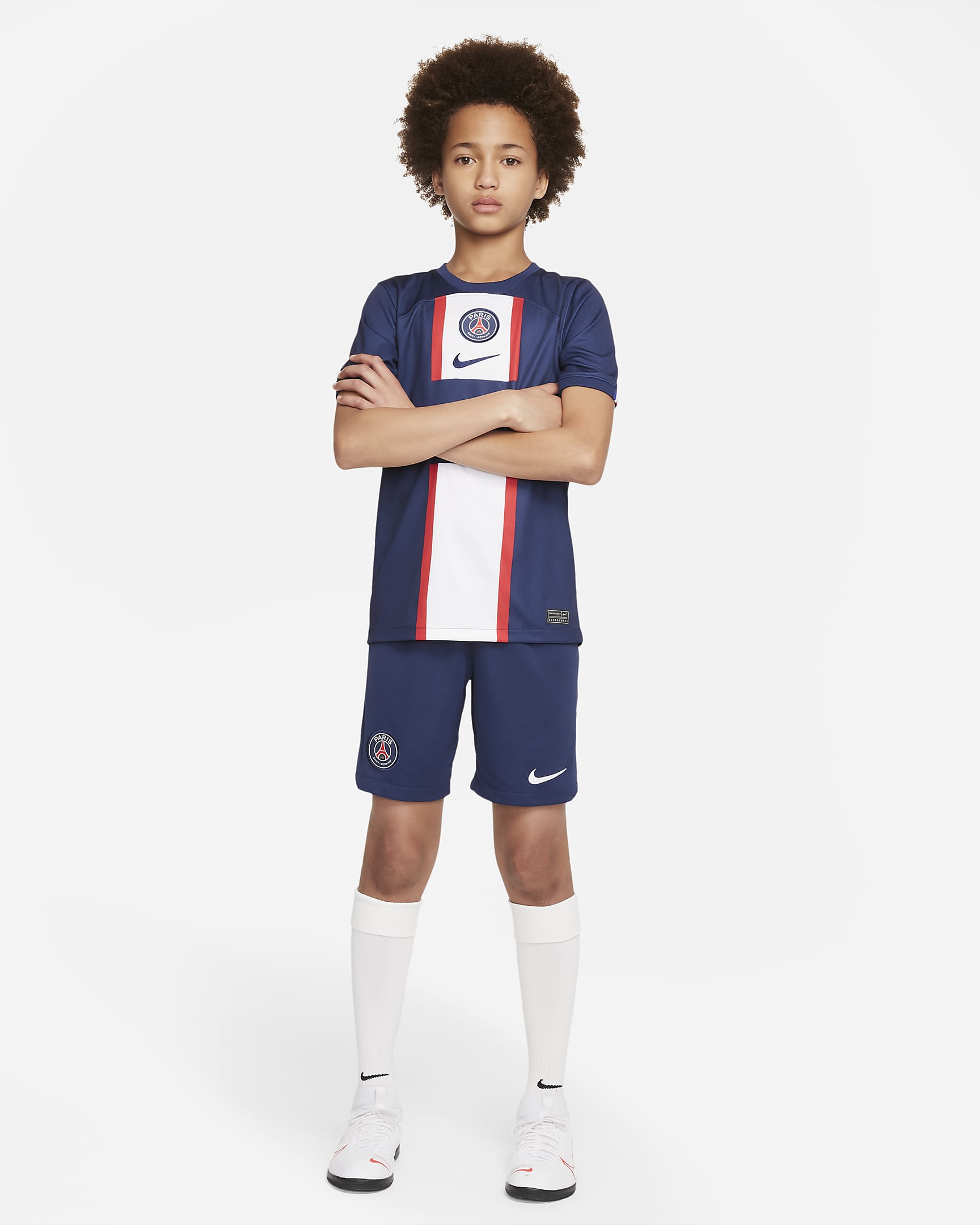 Paris Saint-Germain 2022/23 Stadium Home Big Kids' Nike Dri-FIT Soccer ...