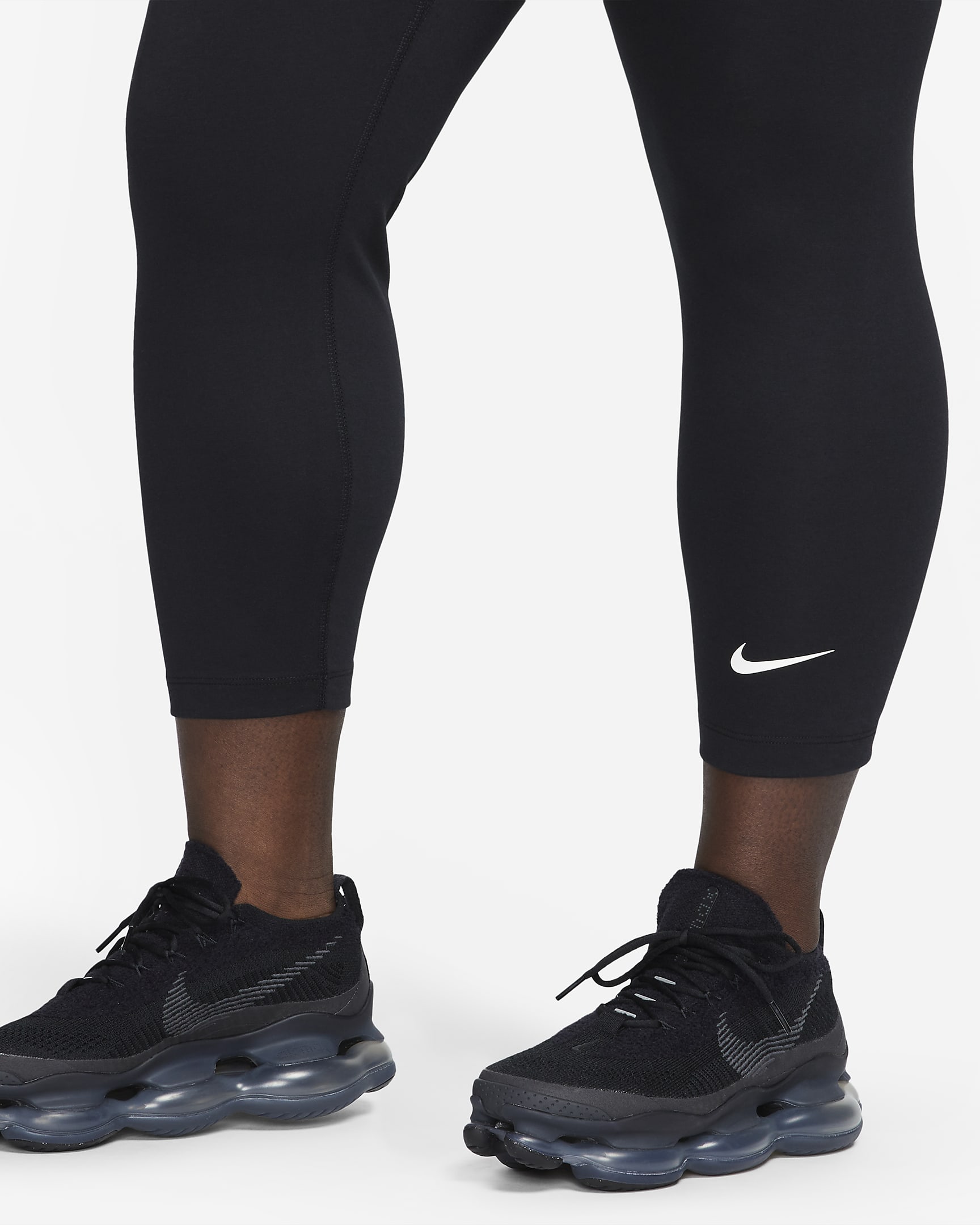 Nike Sportswear Classic 7/8-legging met hoge taille voor dames (Plus Size) - Zwart/Sail