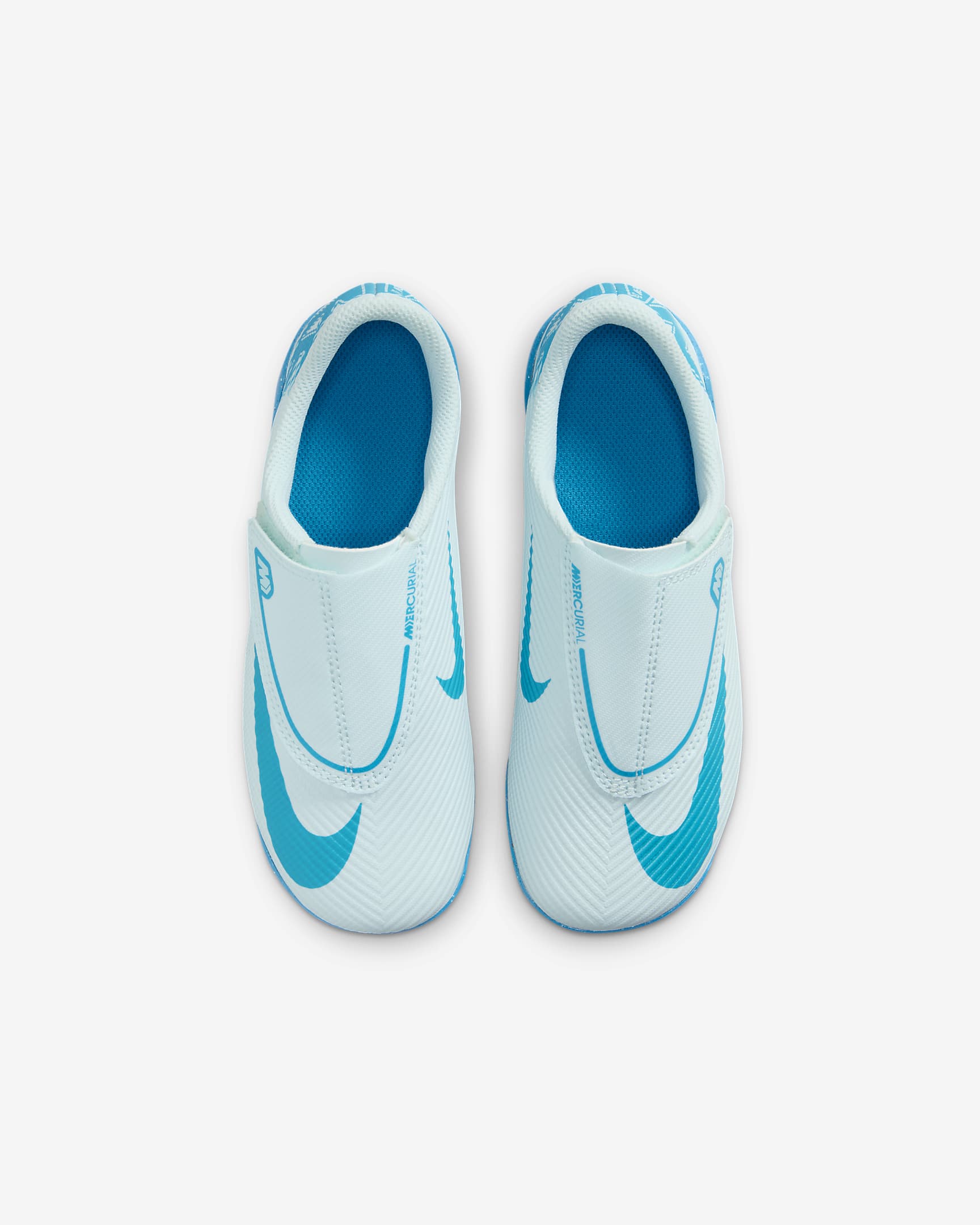 Chaussure de foot basse à crampons MG Nike Jr. Mercurial Vapor 16 Club pour enfant - Glacier Blue/Blue Orbit