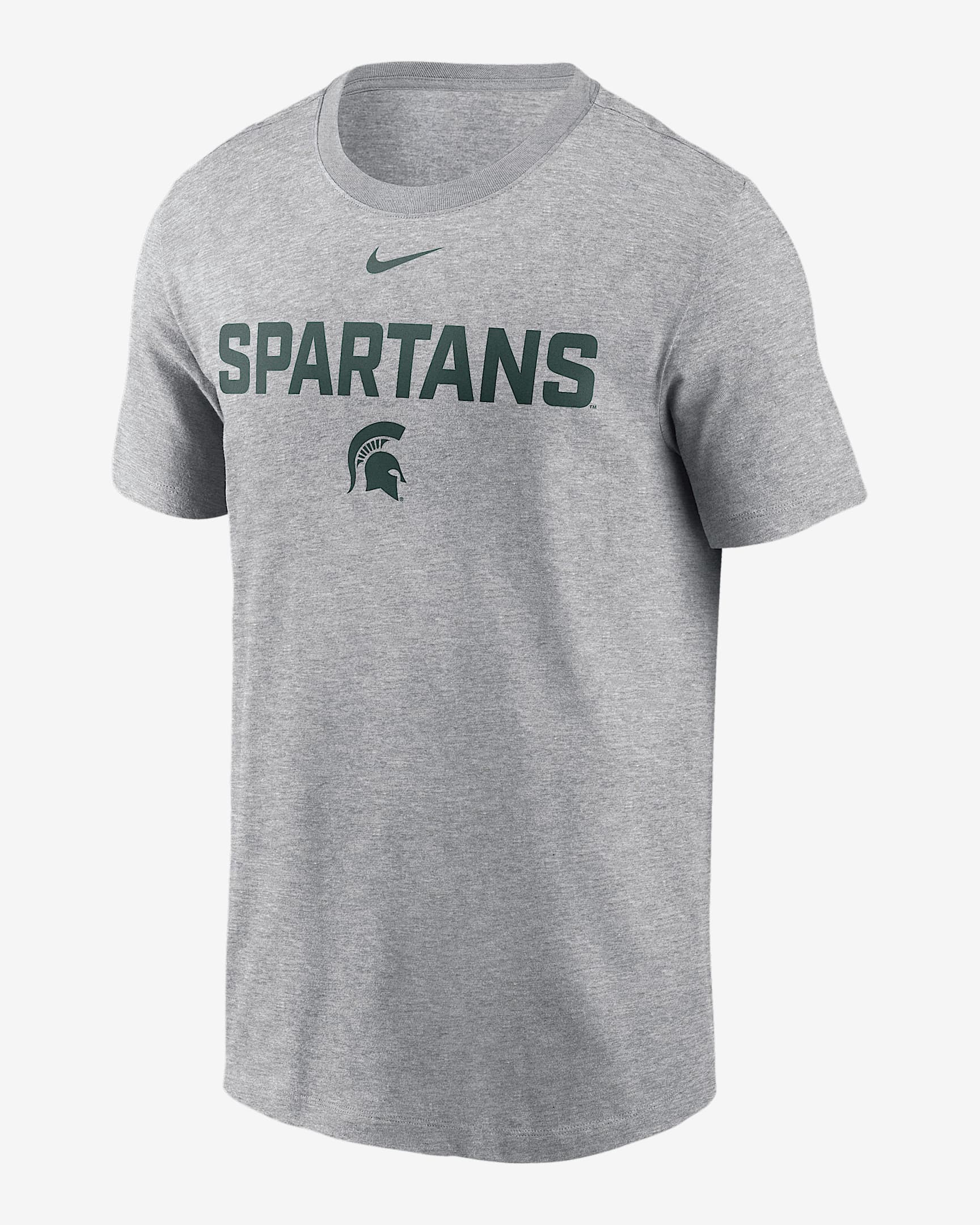 Michigan State Campus 2-Hit Men's Nike College T-Shirt - Grey
