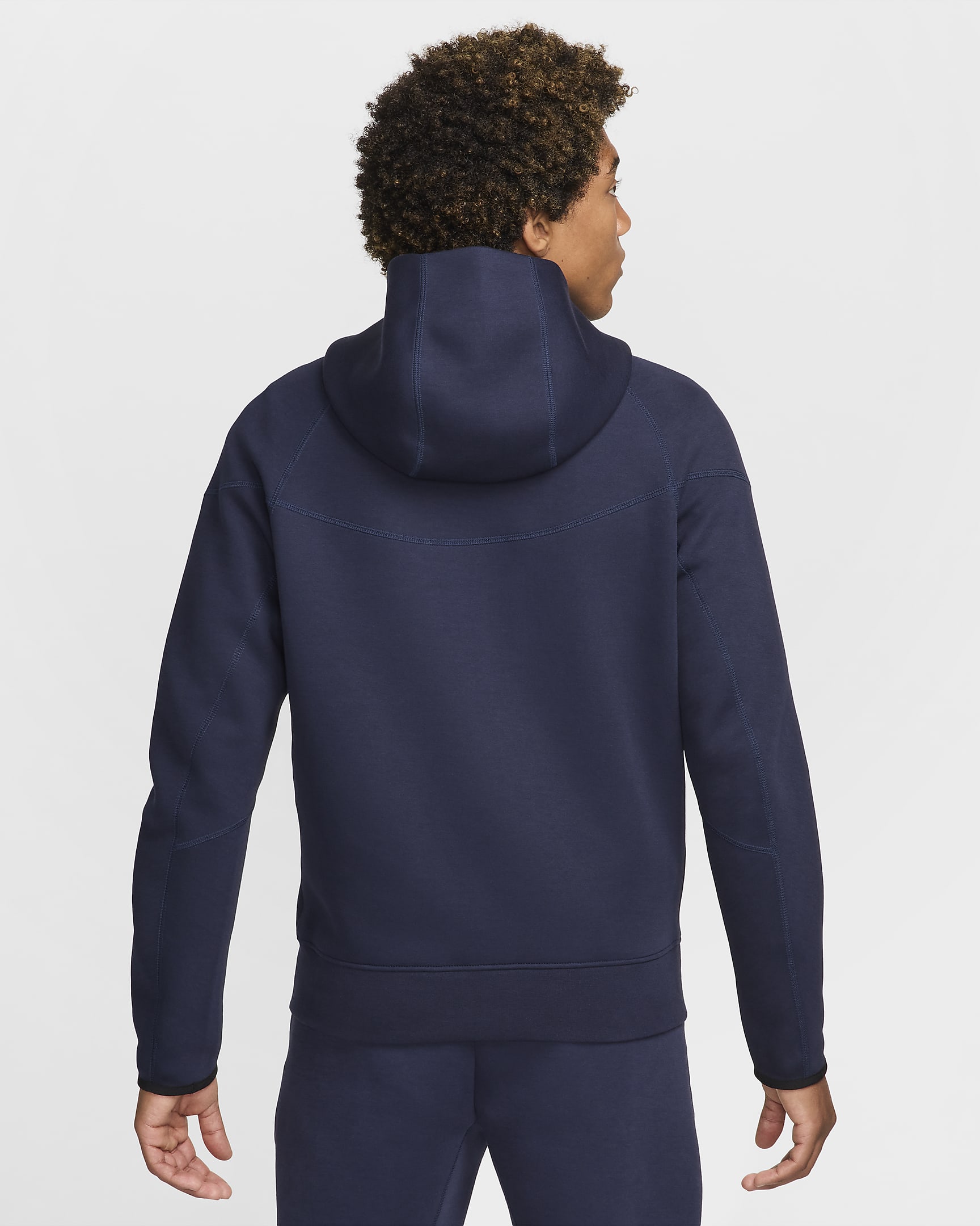 Chelsea FC Tech Fleece Windrunner Sudadera con capucha y cremallera completa de fútbol Nike - Hombre - Obsidian/Guava Ice