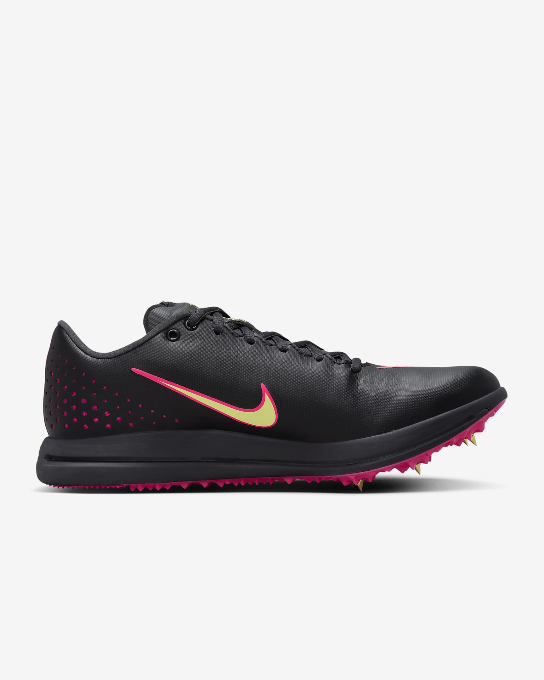 Nike Triple Jump Elite 2 Sprung-Spike für Leichtathletik - Schwarz/Light Lemon Twist/Fierce Pink