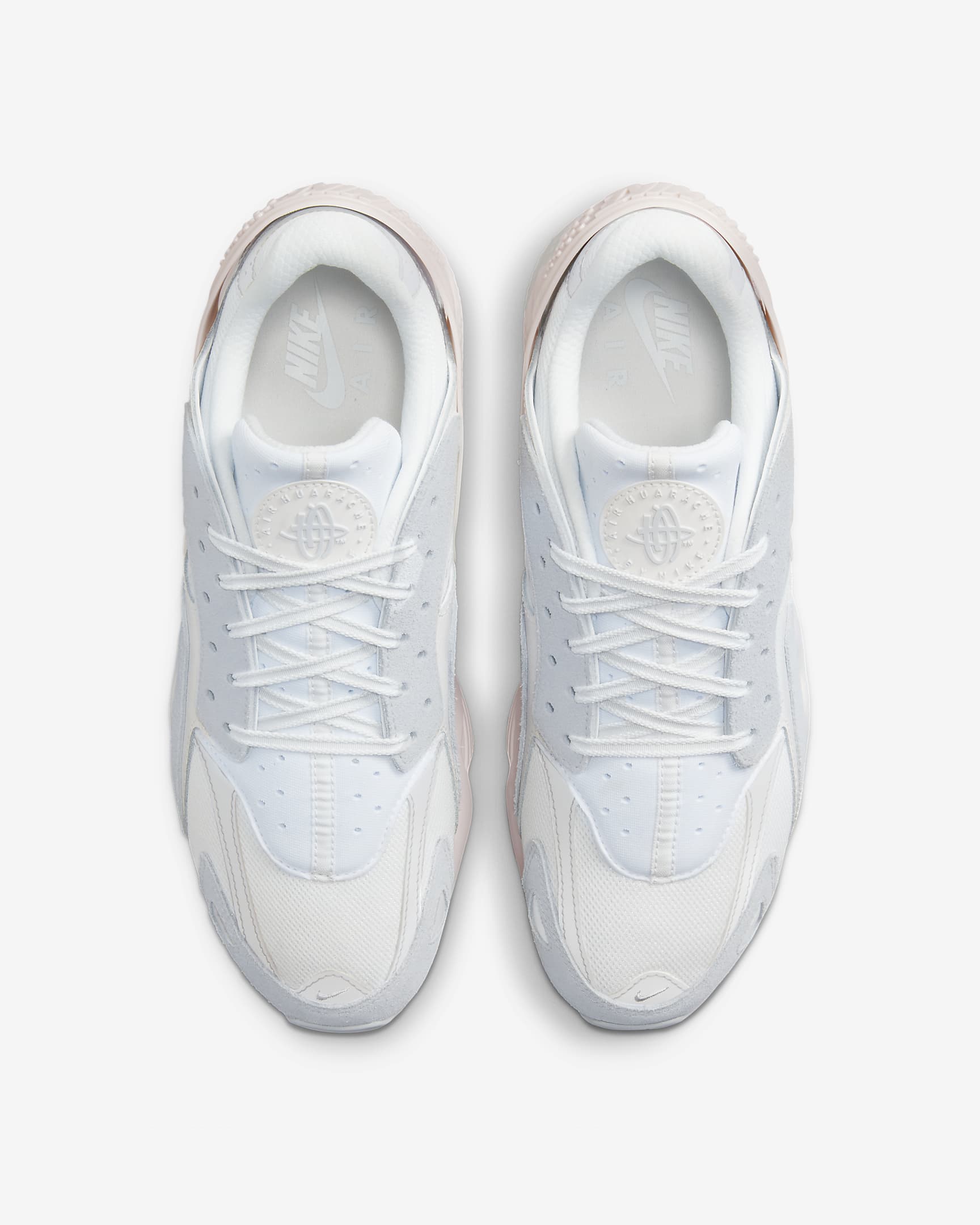 Nike Air Huarache Runner Men's Shoes - Summit White/White/Pure Platinum/Metallic Silver