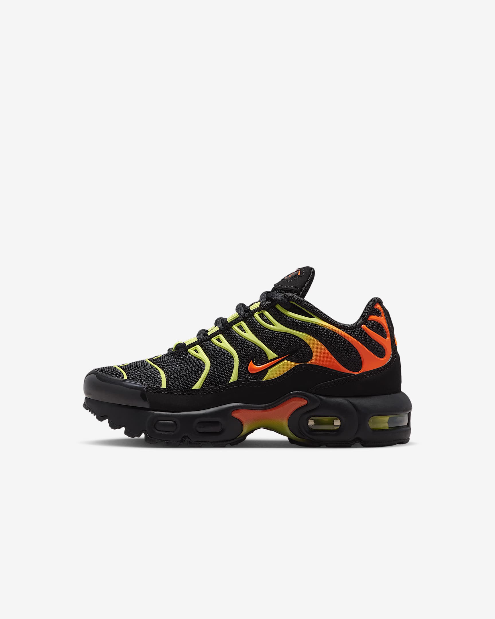 Scarpa Nike Air Max Plus – Bambino/a - Nero/Limelight/Hyper Crimson