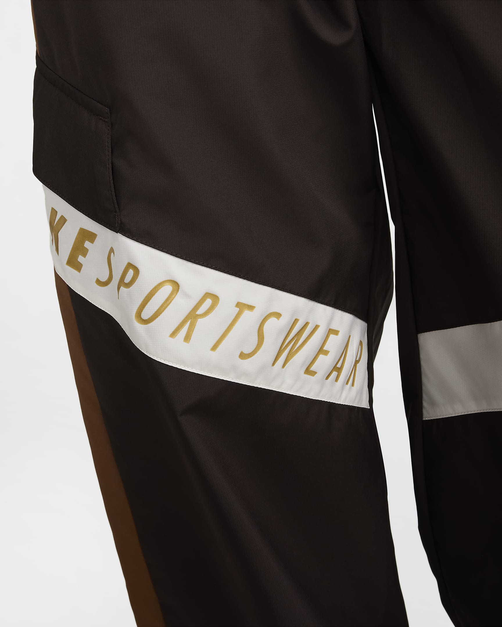 Pantalon taille haute Nike Sportswear pour femme - Velvet Brown/Light British Tan/Sail