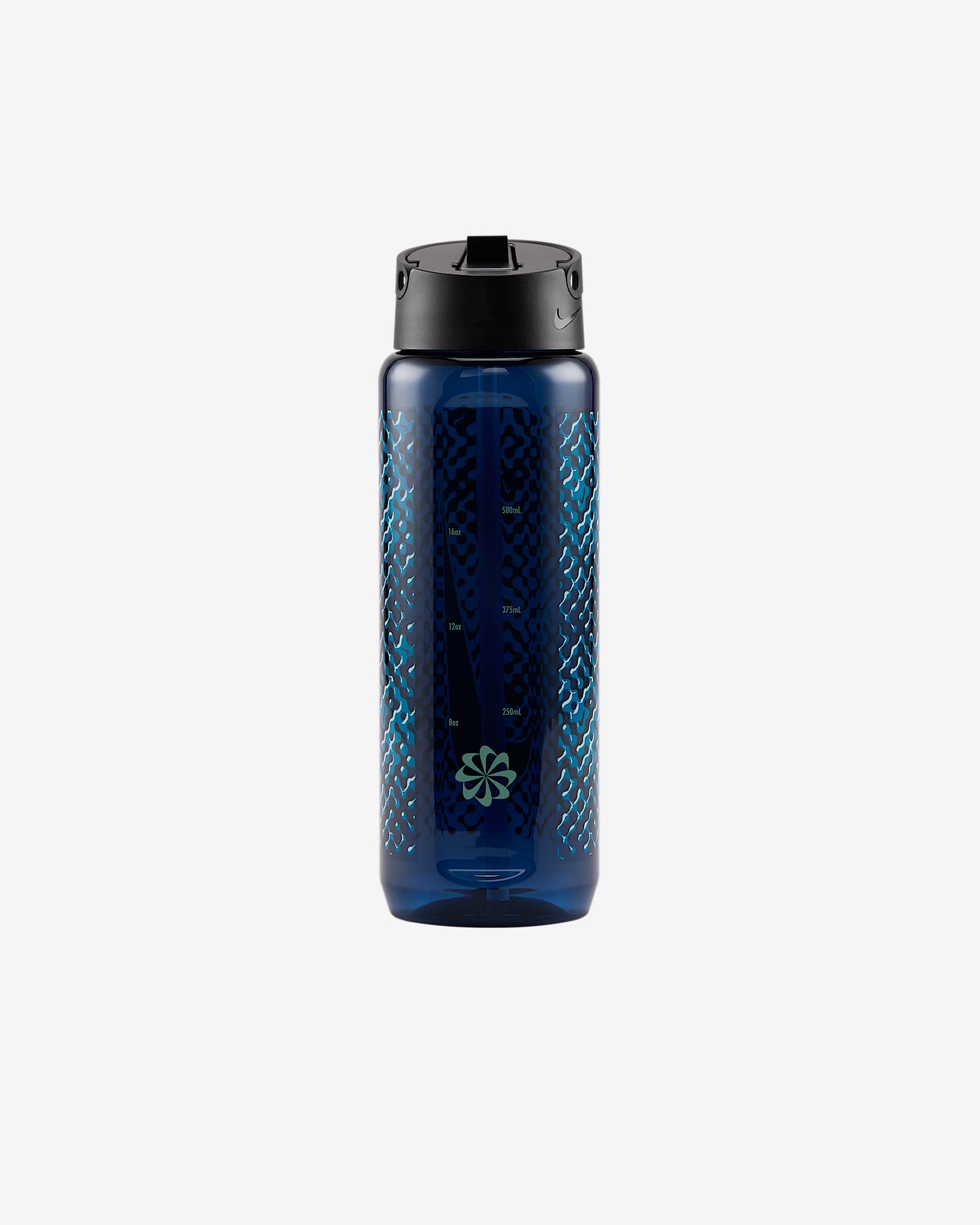 Nike Recharge Tritan-Trinkhalmflasche (ca. 710 ml) - Blue Void/Schwarz/Green Abyss/Mint Foam