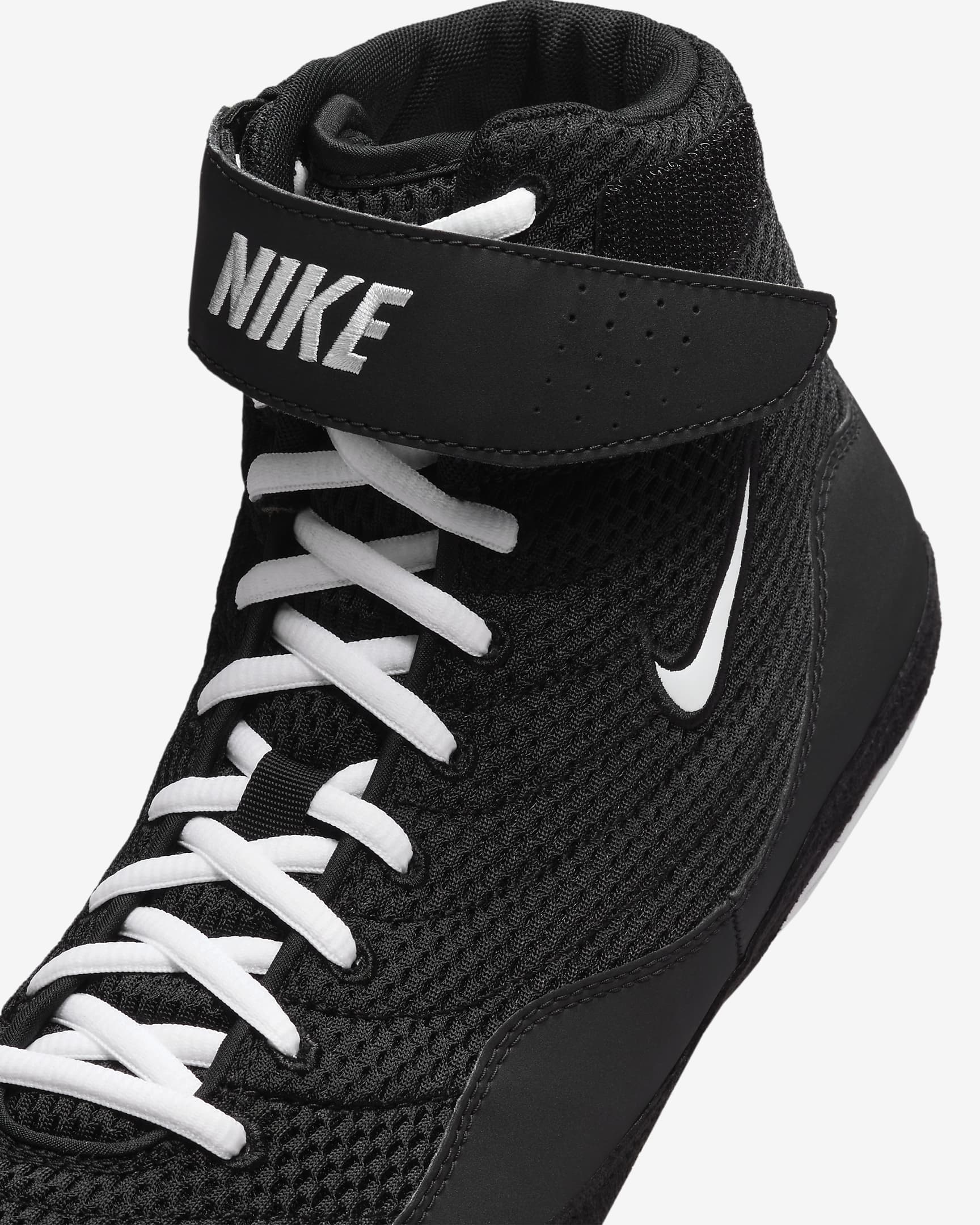 Tenis de lucha libre Nike Inflict - Negro/Blanco/Blanco