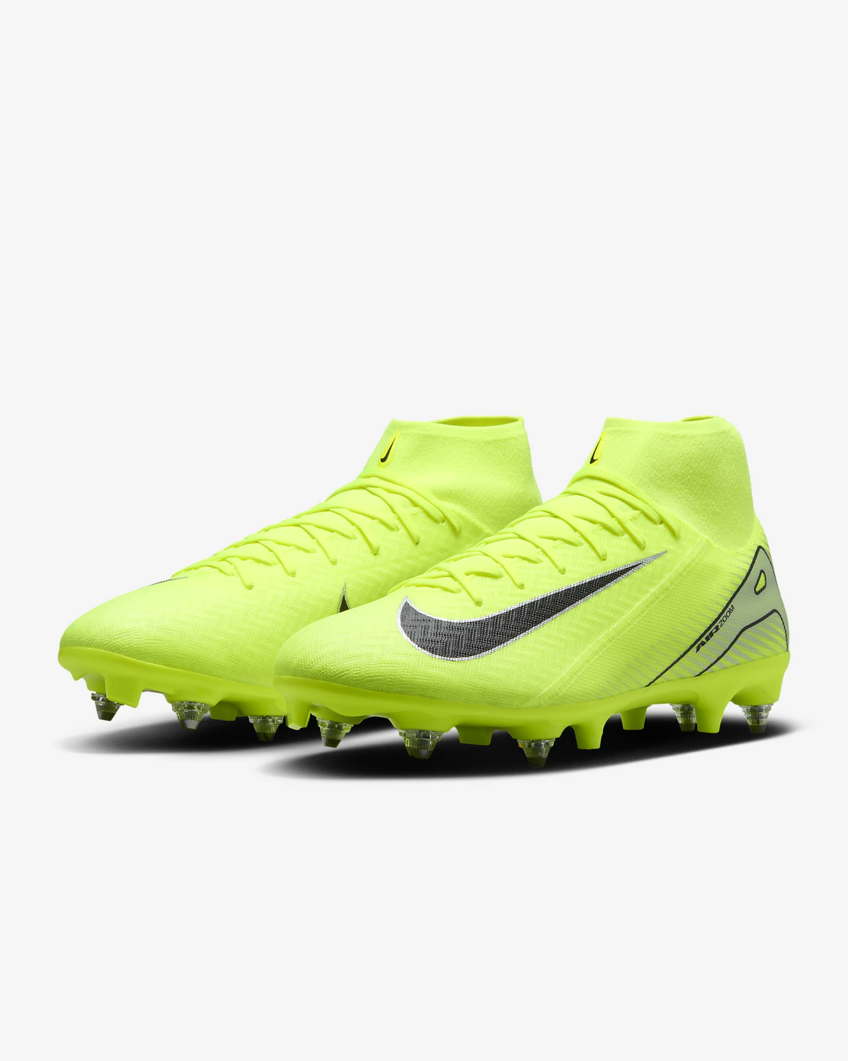 Nike Mercurial Superfly 10 Academy SG-Pro High-Top Football Boot - Volt/Black