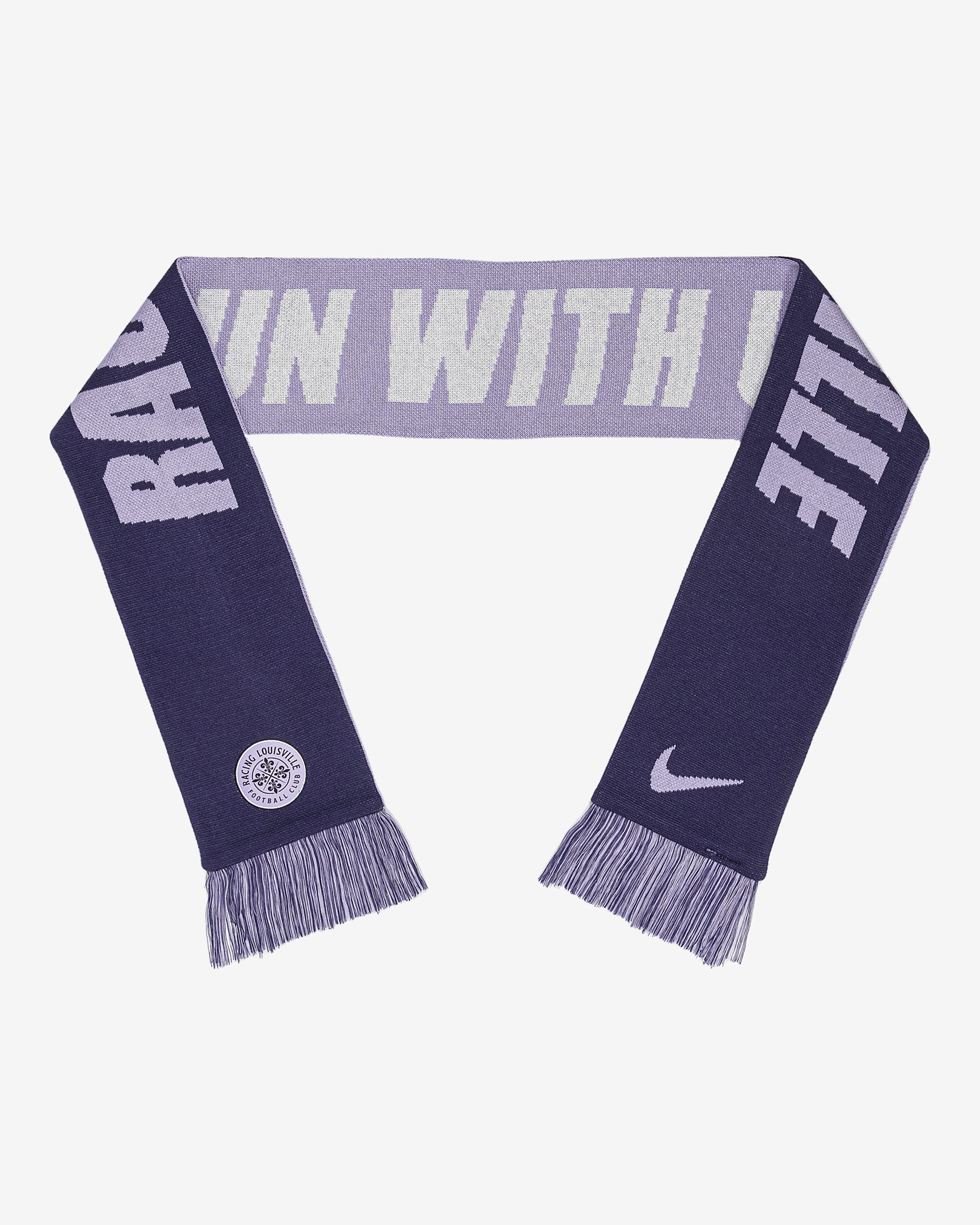 Racing Louisville Nike Soccer Scarf - New Orchid