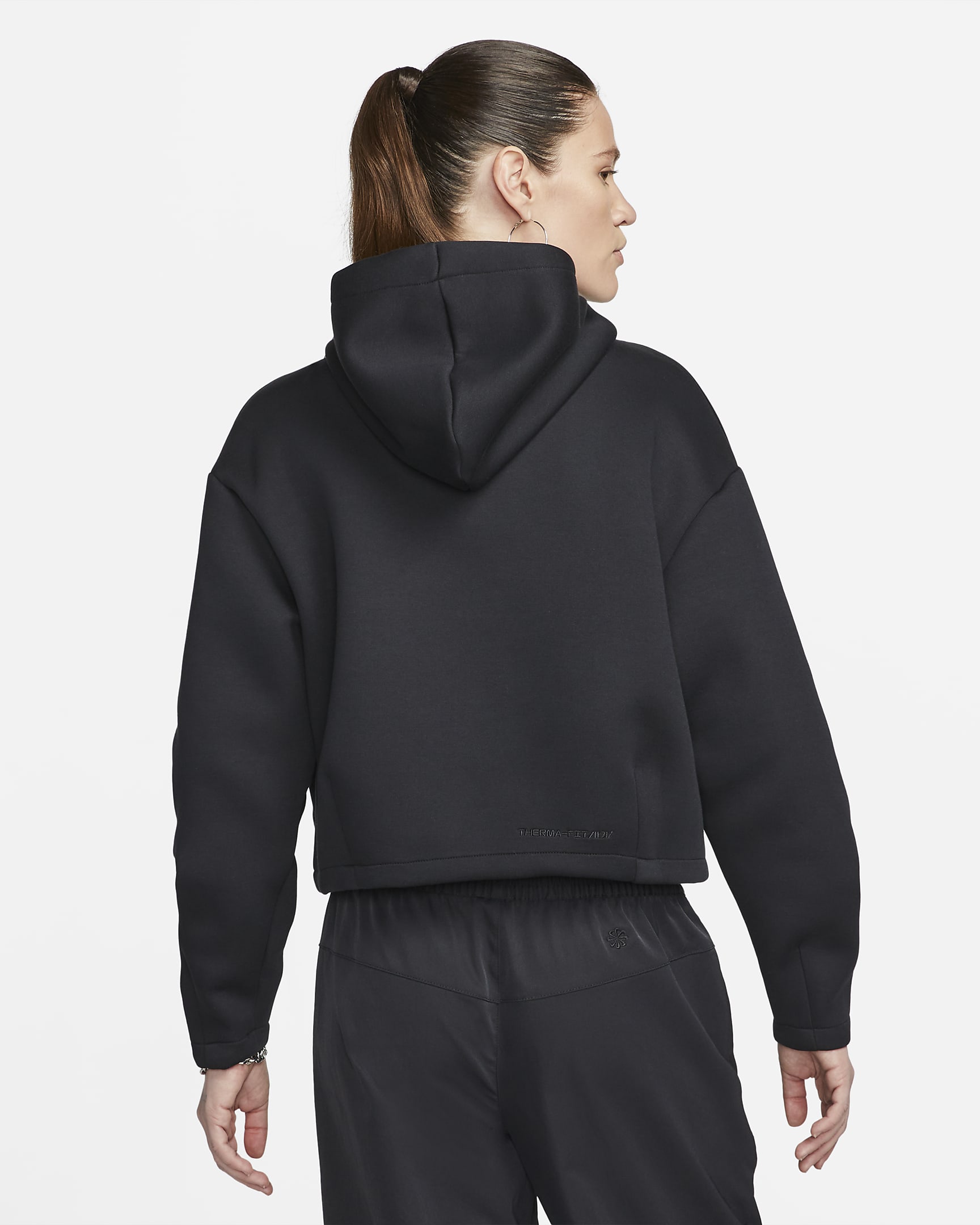 Nike Sportswear Therma-FIT ADV Tech Pack Women's Pullover Hoodie - Black/Black