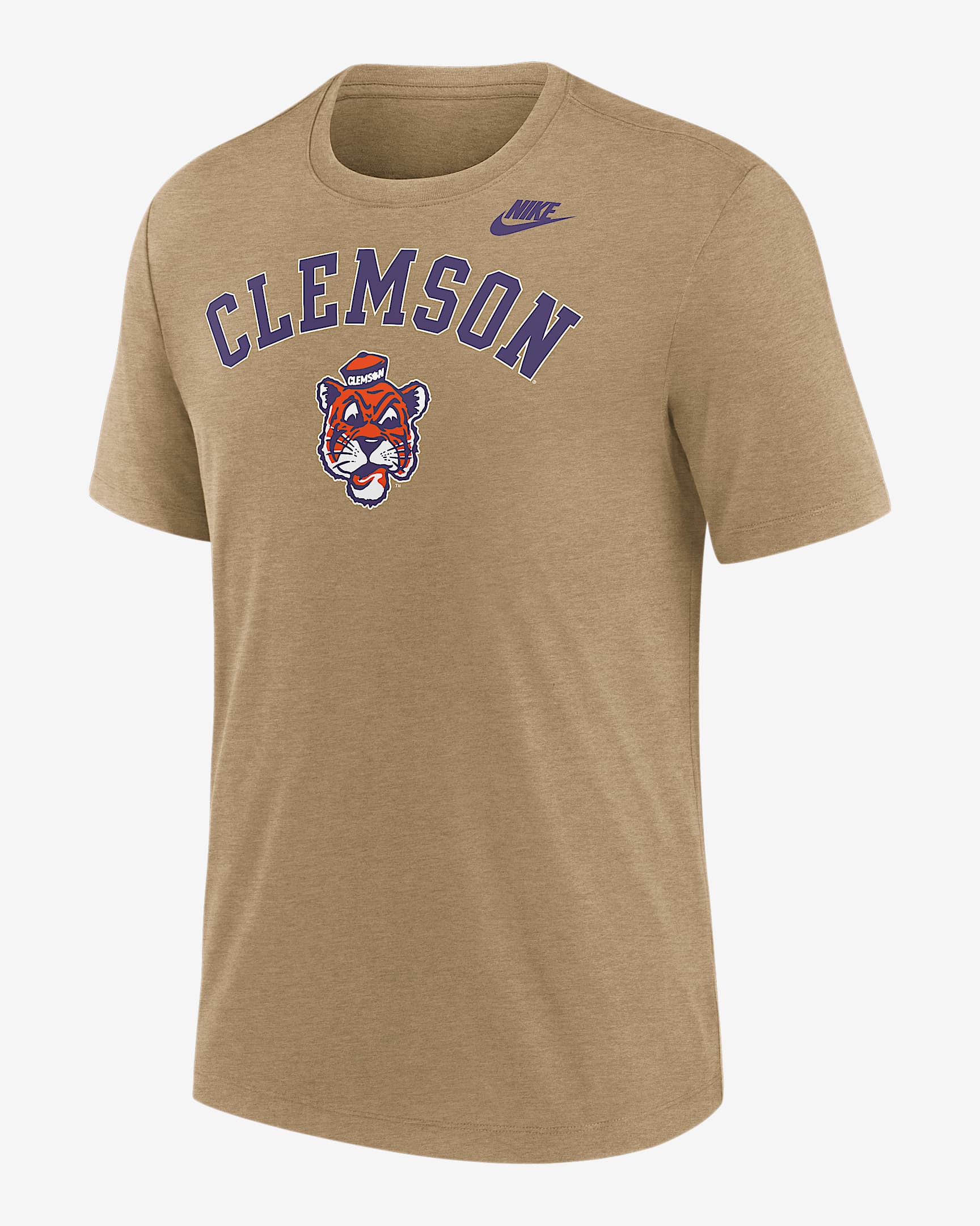 Clemson Legacy Arch Men's Nike College T-Shirt - Brown