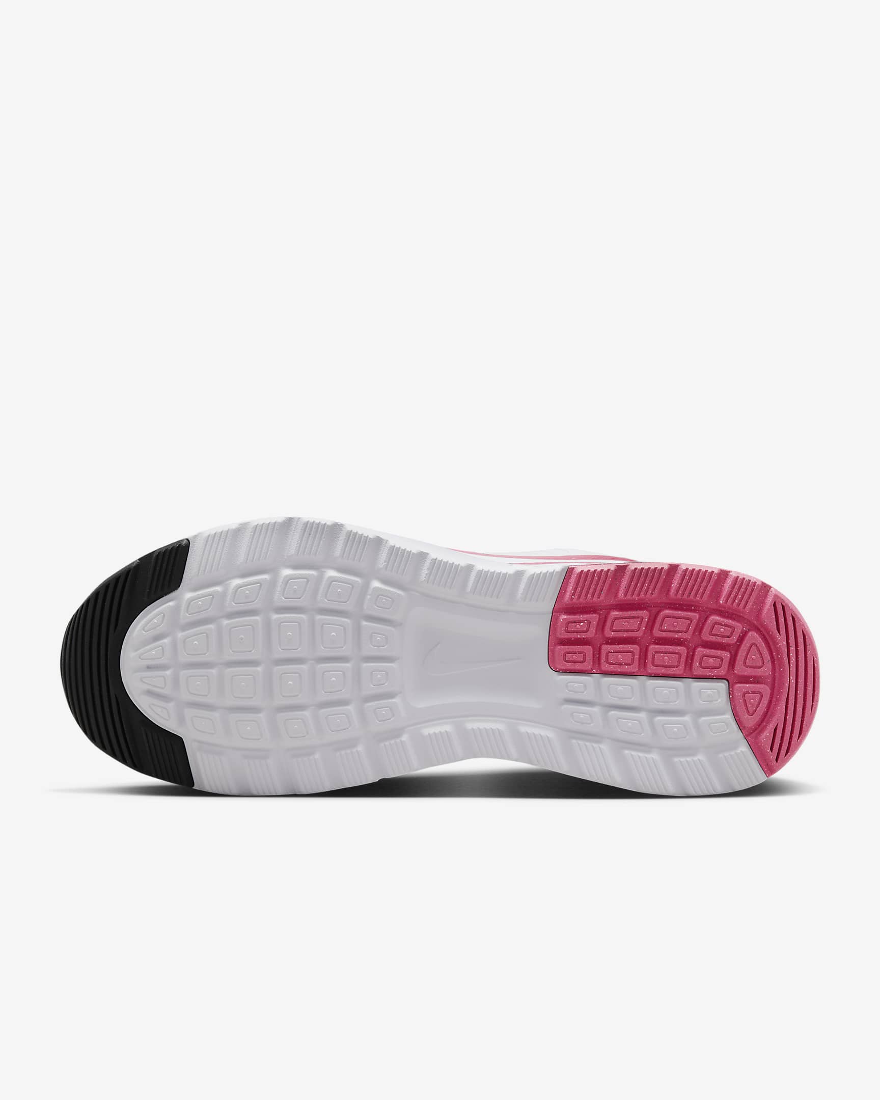 Tenis para mujer Nike Air Max Nuaxis - Blanco/Negro/Rojo cometa/Rosa margarita