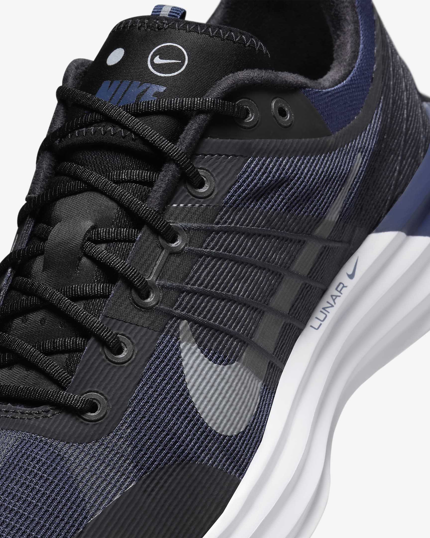 Nike Lunar Roam férficipő - Fekete/Midnight Navy/Fehér/Reflect Silver