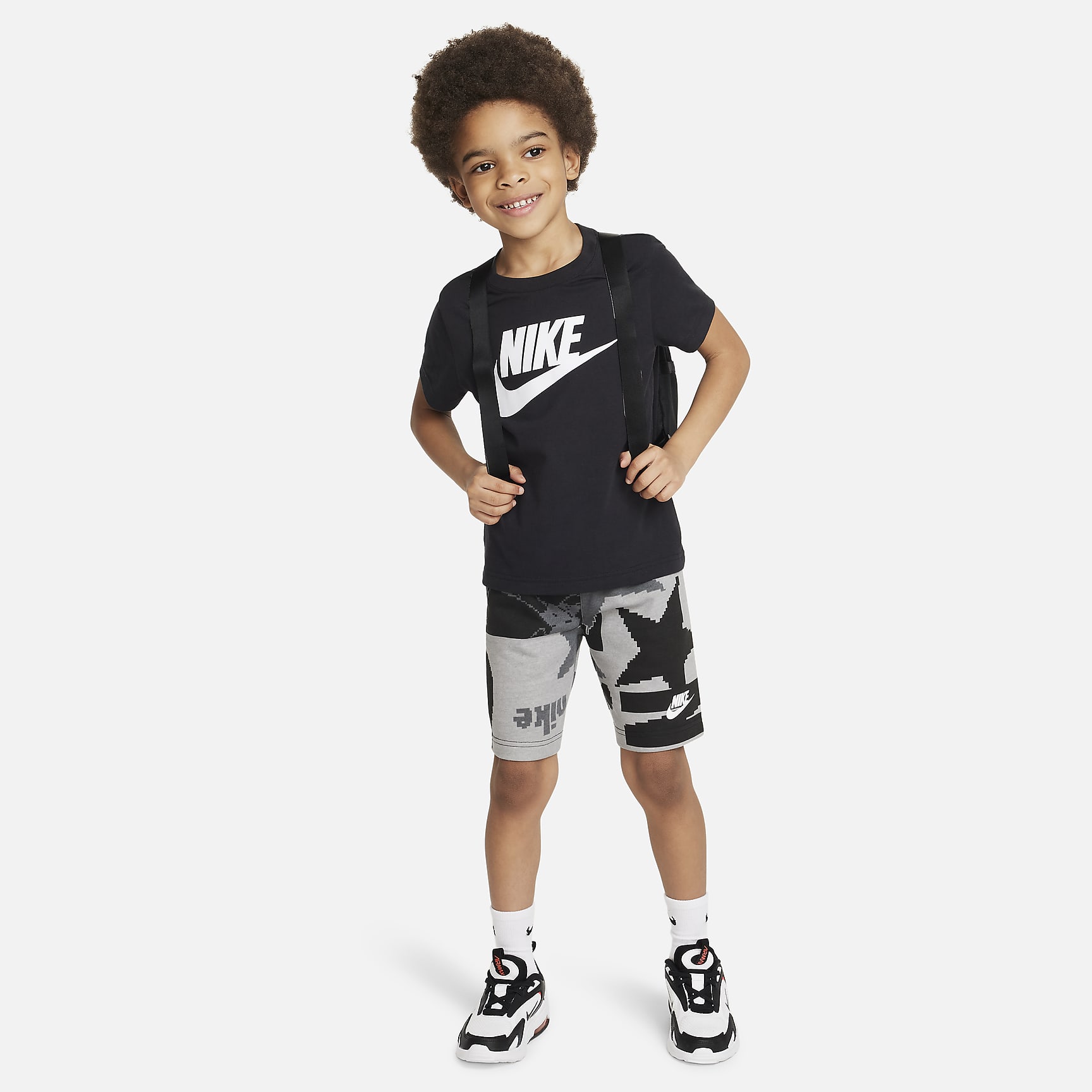 Nike Sportswear Club Lifestyle Shorts Set Little Kids' 2-Piece Set - Black