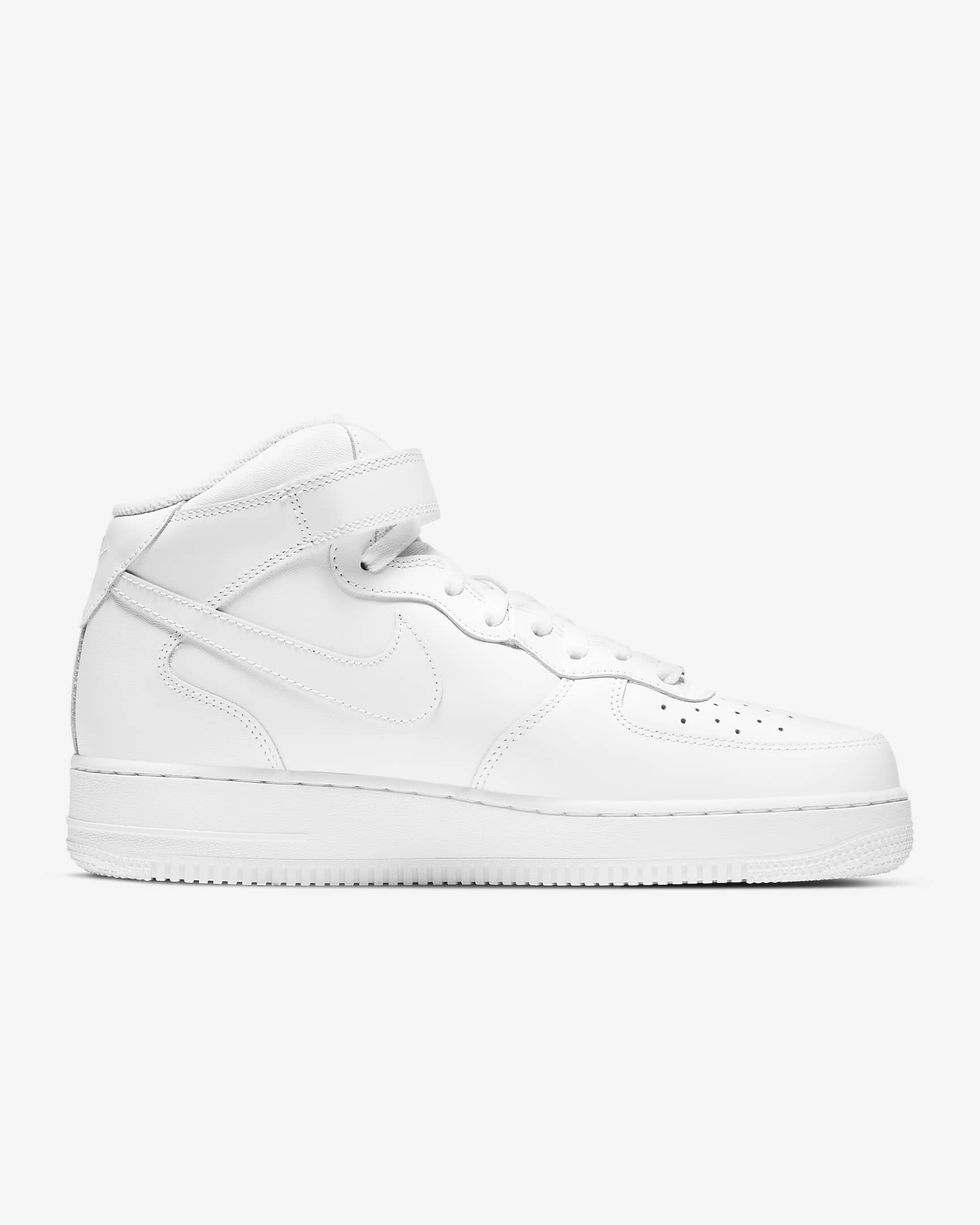 Nike Air Force 1 中筒 '07 男鞋 - 白色/白色