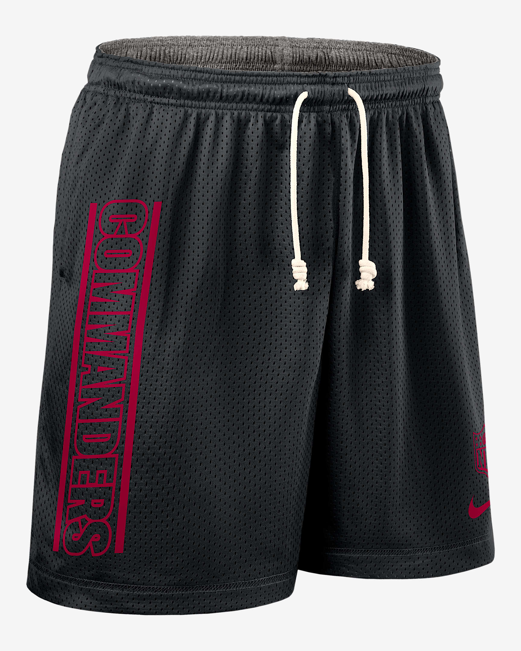 Shorts Nike Dri-FIT de la NFL para hombre Washington Commanders Sideline Reversible - Negro