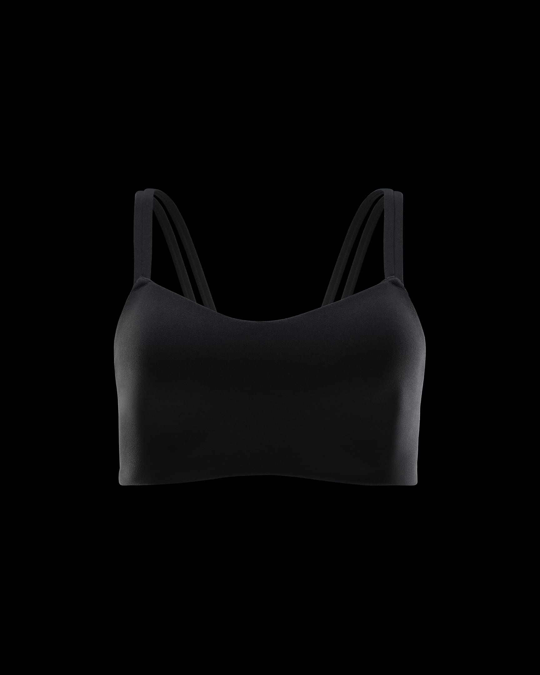 Nike Zenvy Strappy Women's Light-Support Padded Sports Bra - Black/Sail