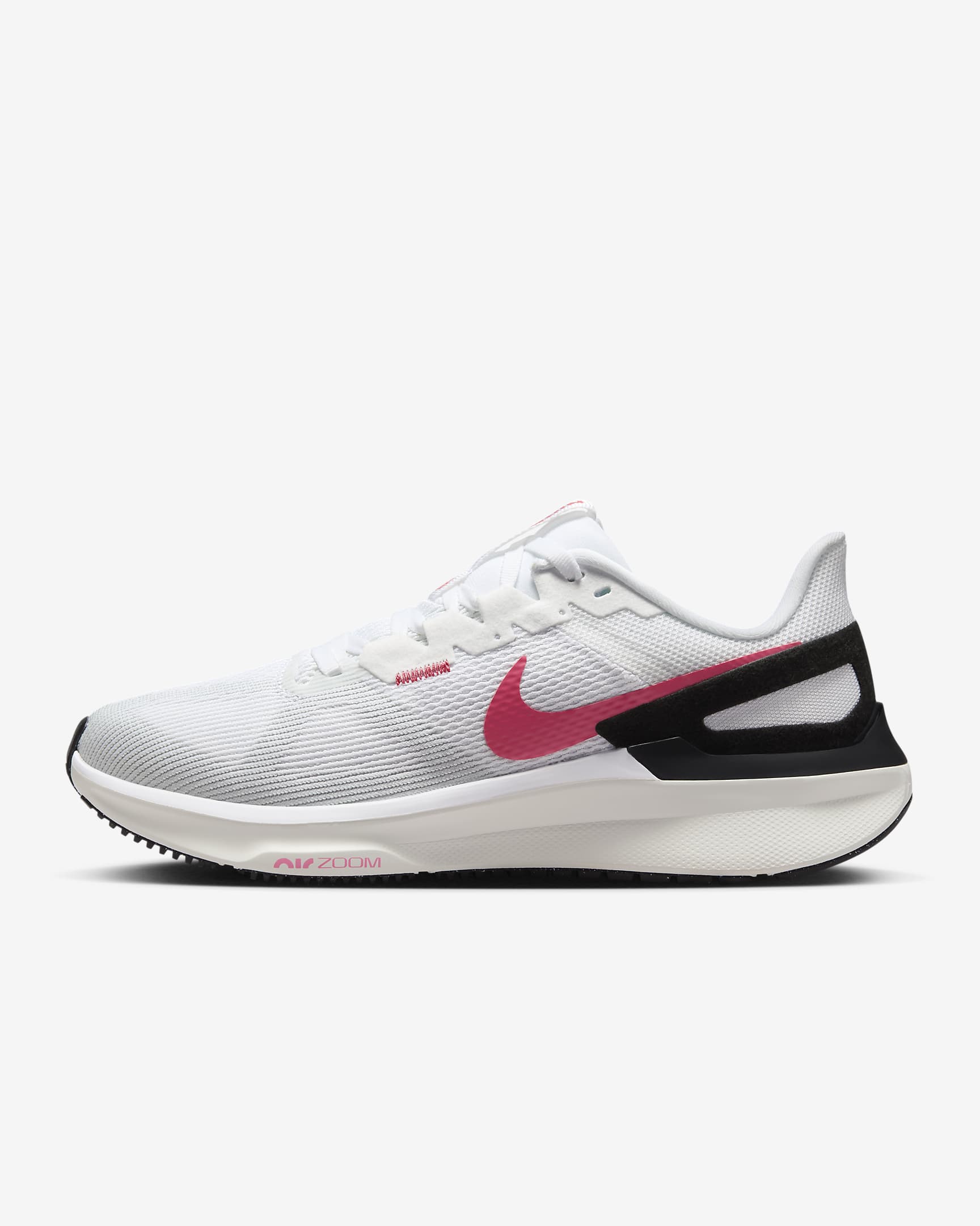 Sapatilhas de running para estrada Nike Structure 25 para mulher - Branco/Rosa Aster/Pure Platinum/Preto