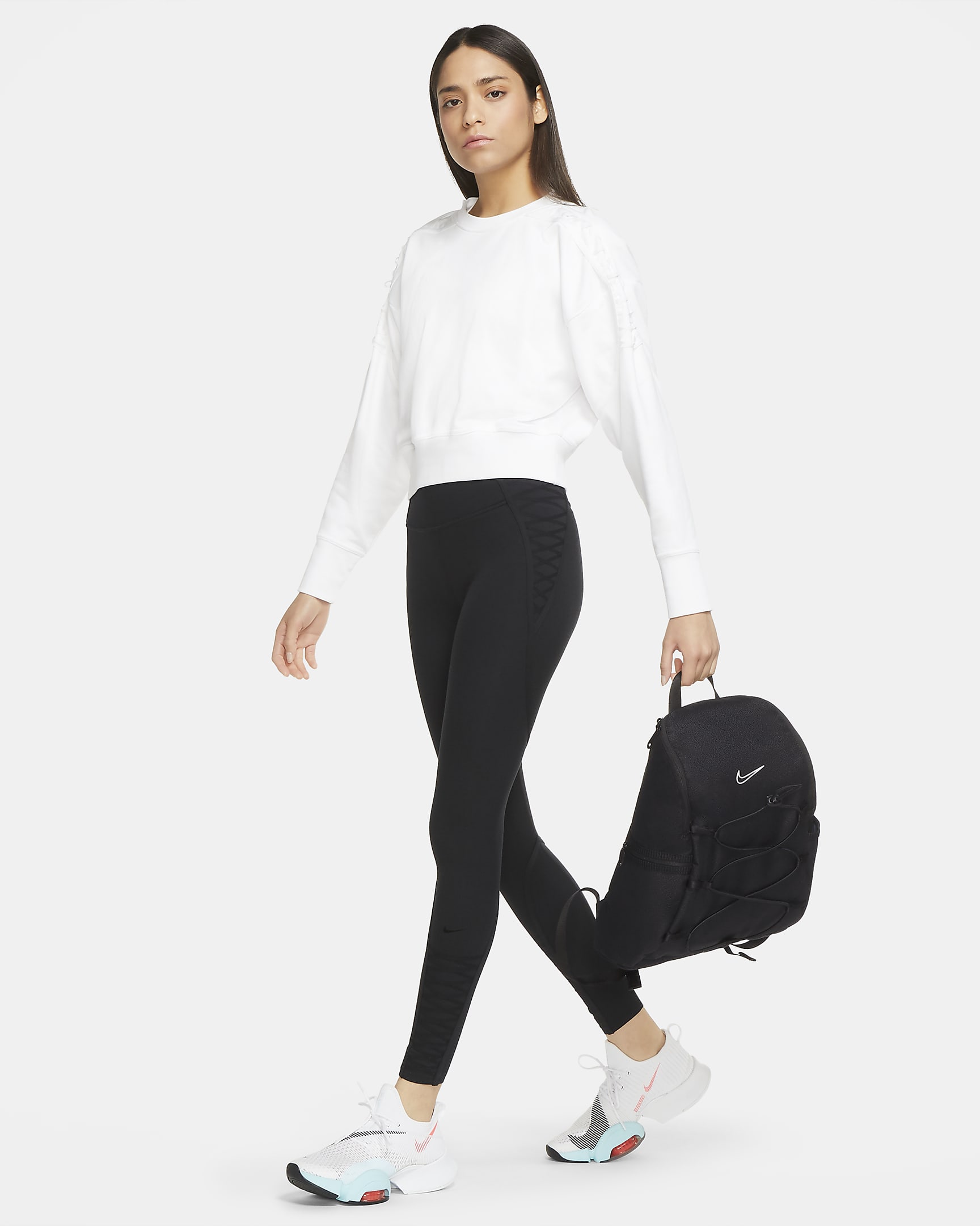 Sac à dos de training Nike One pour Femme (16 L) - Noir/Noir/Blanc