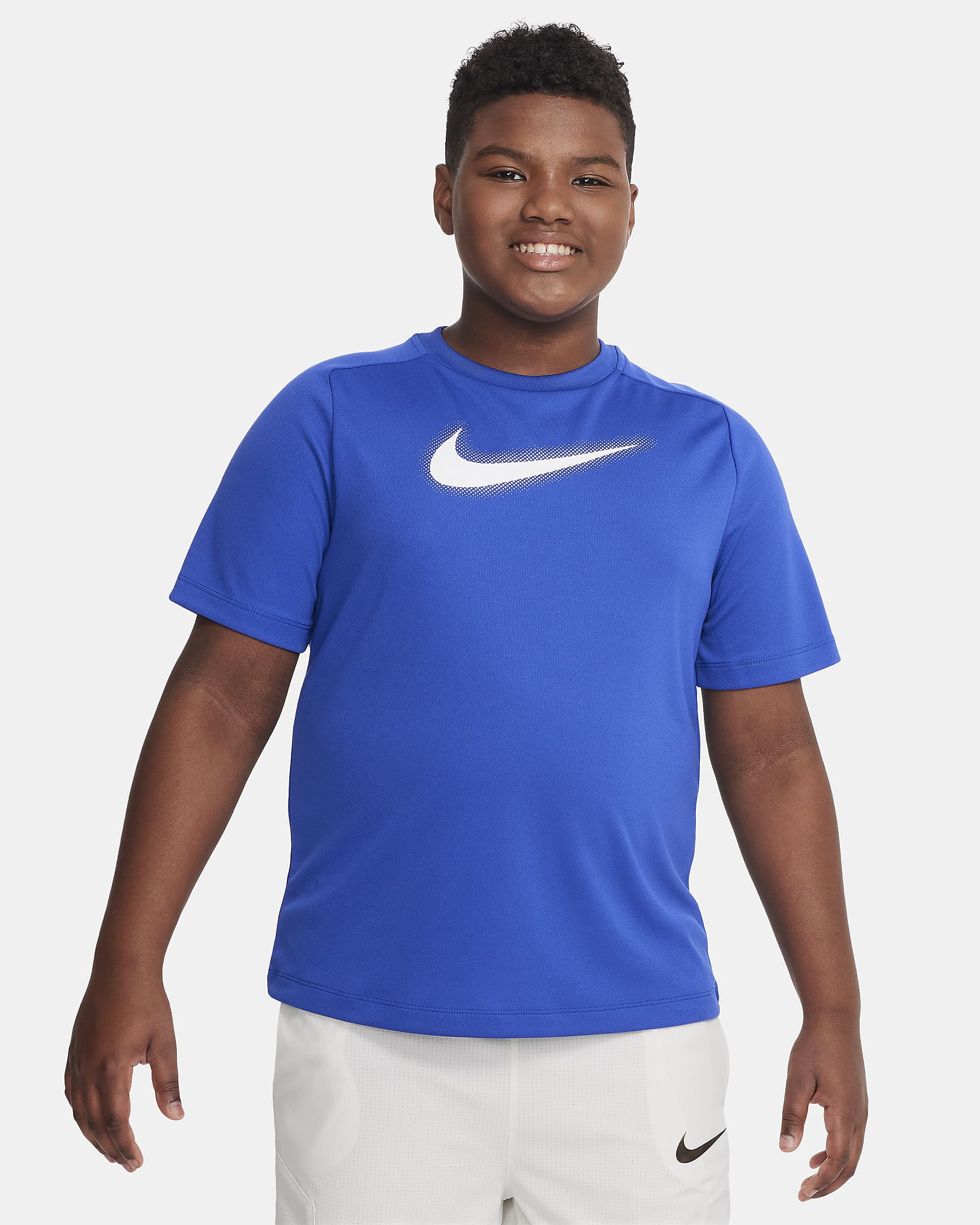 Nike Dri-FIT Icon Big Kids' (Boys') Graphic Training Top (Extended Size ...