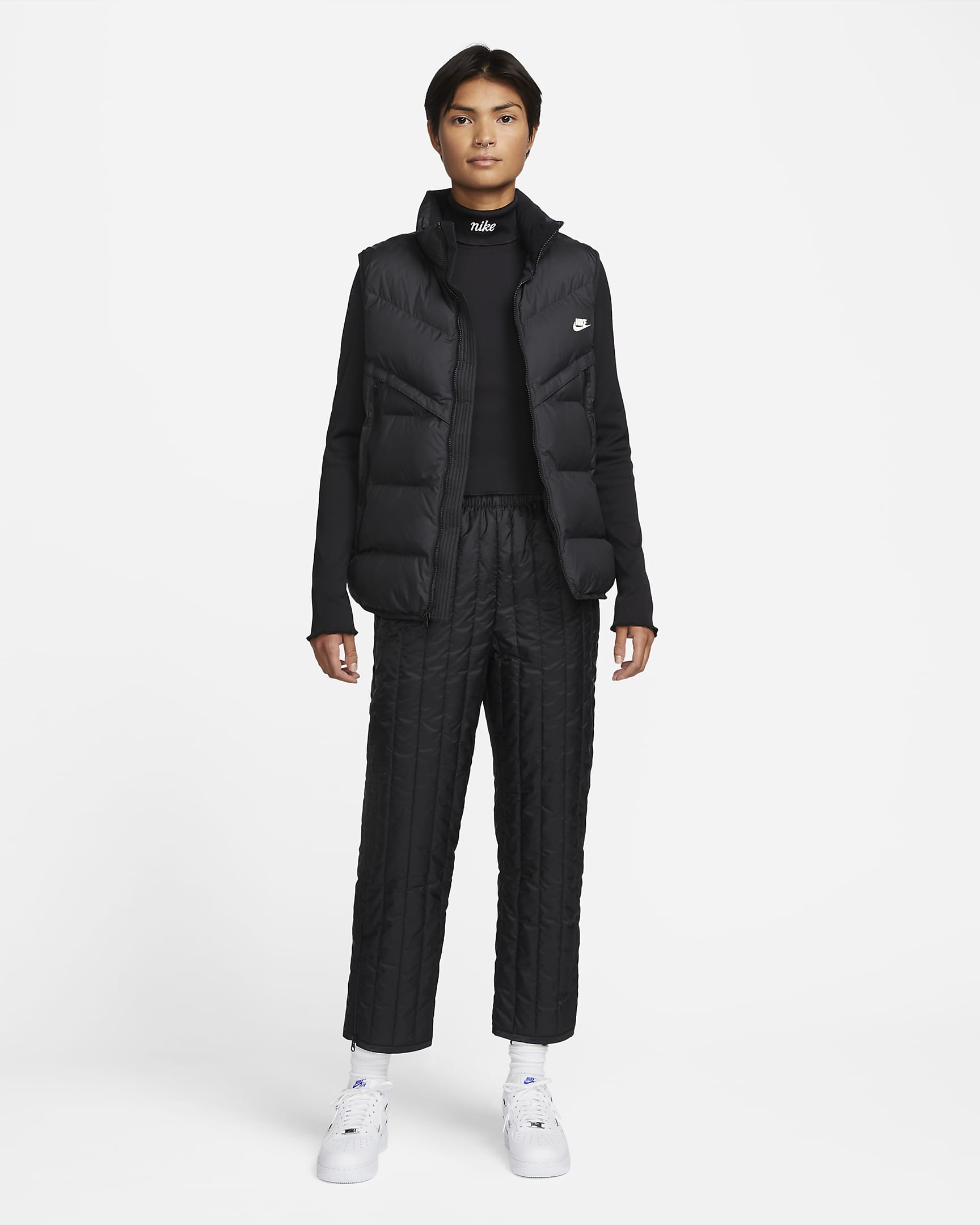 Nike Sportswear ThermaFIT Tech Pack Women's HighWaisted Trousers. Nike BE